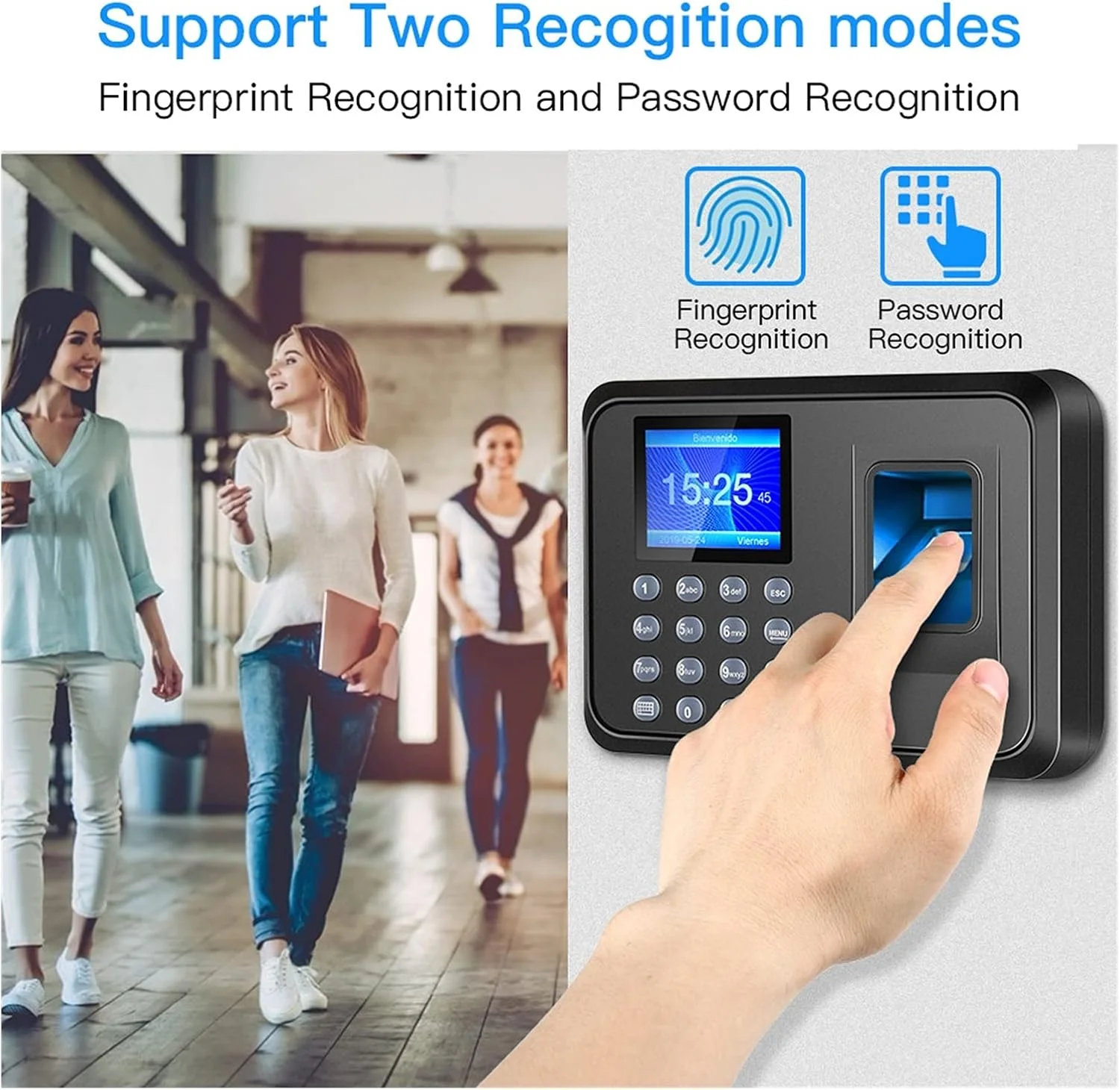 دستگاه حضور و غیاب اثر انگشتی ARAST، دستگاه بیومتریک هوشمند، دستگاه ثبت زمان اثر انگشت، دستگاه ثبت ورود و خروج کارکنان برای کسب و کارهای کوچک LEOWE