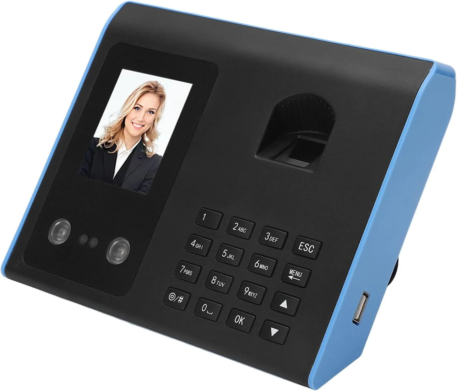 دستگاه حضور و غیاب کارمندان تشخیص چهره اثر انگشت رمز عبور برای دفتر کار با دوشاخه UK