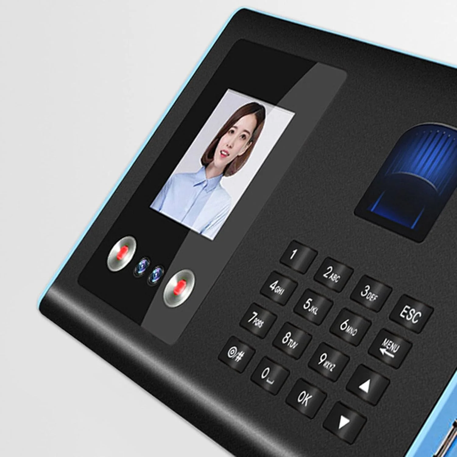 دستگاه حضور و غیاب کارمندان تشخیص چهره اثر انگشت رمز عبور برای دفتر کار با دوشاخه UK