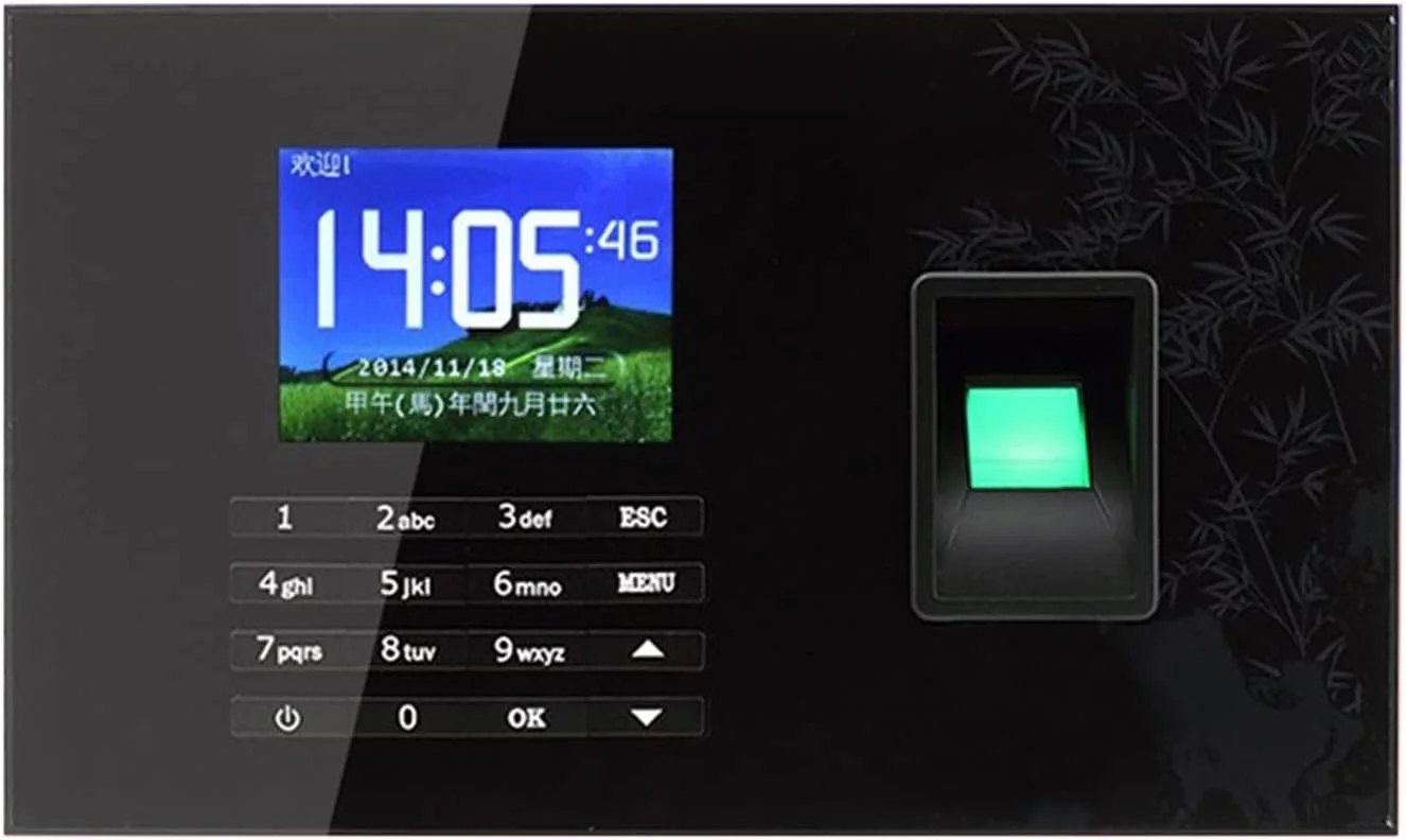 gxyglsgysgjs Enterprise Electronic Equipment A-C051 P2P Biometric Fingerprint Time Attendance System Clock Recorder Employee Recognition Recording Device Electronic Machine Enterprise Time Attendance