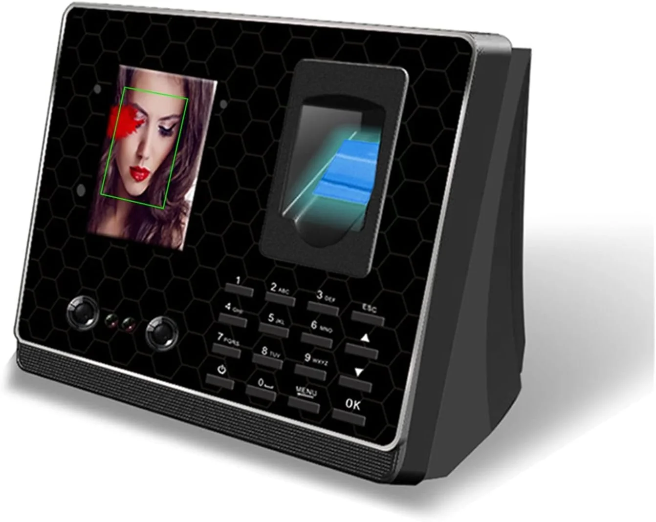 دستگاه حضور و غیاب بیومتریک اثر انگشت و تشخیص چهره GHQERTY مناسب شرکت ها، سیستم ثبت ورود و خروج TCP/IP USB برای کارمندان اداری