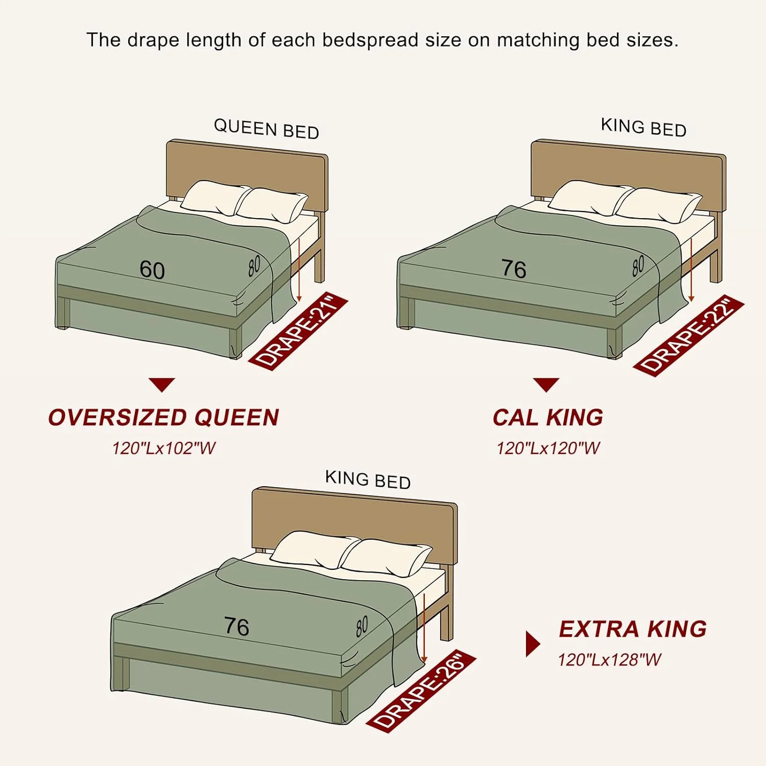روتختی کینگ سایز بزرگ SOElinens 120x120 - گلدوزی طرح گل و بوته با لبه دالبری، ست لحاف کالیفرنیا کینگ، ست روانداز سبک و نازک 3 تکه، 100% پنبه، کالیفرنیا کینگ، بژ/سفید روتختی کینگ سایز بزرگ SOElinens 120x120 - گلدوزی طرح گل و بوته با لبه دالبری، ست لحاف کالیفرنیا کینگ، ست روانداز سبک و نازک 3 تکه، 100% پنبه، کالیفرنیا کینگ، بژ/سفید