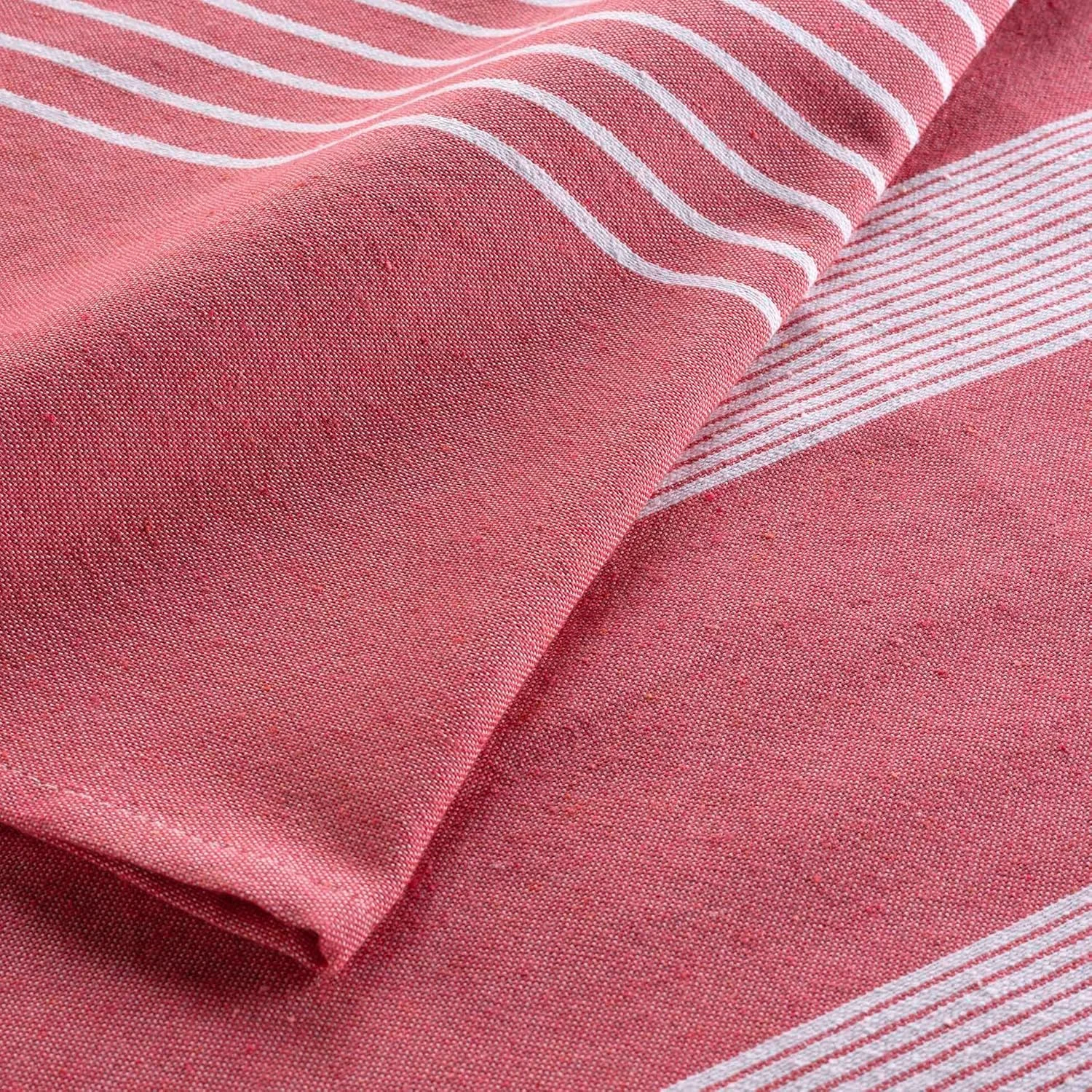 روتختی بافتنی نخی و پلی استر صورتی Adele Douceur d'Intérieur (240 x 260 سانتی متر)