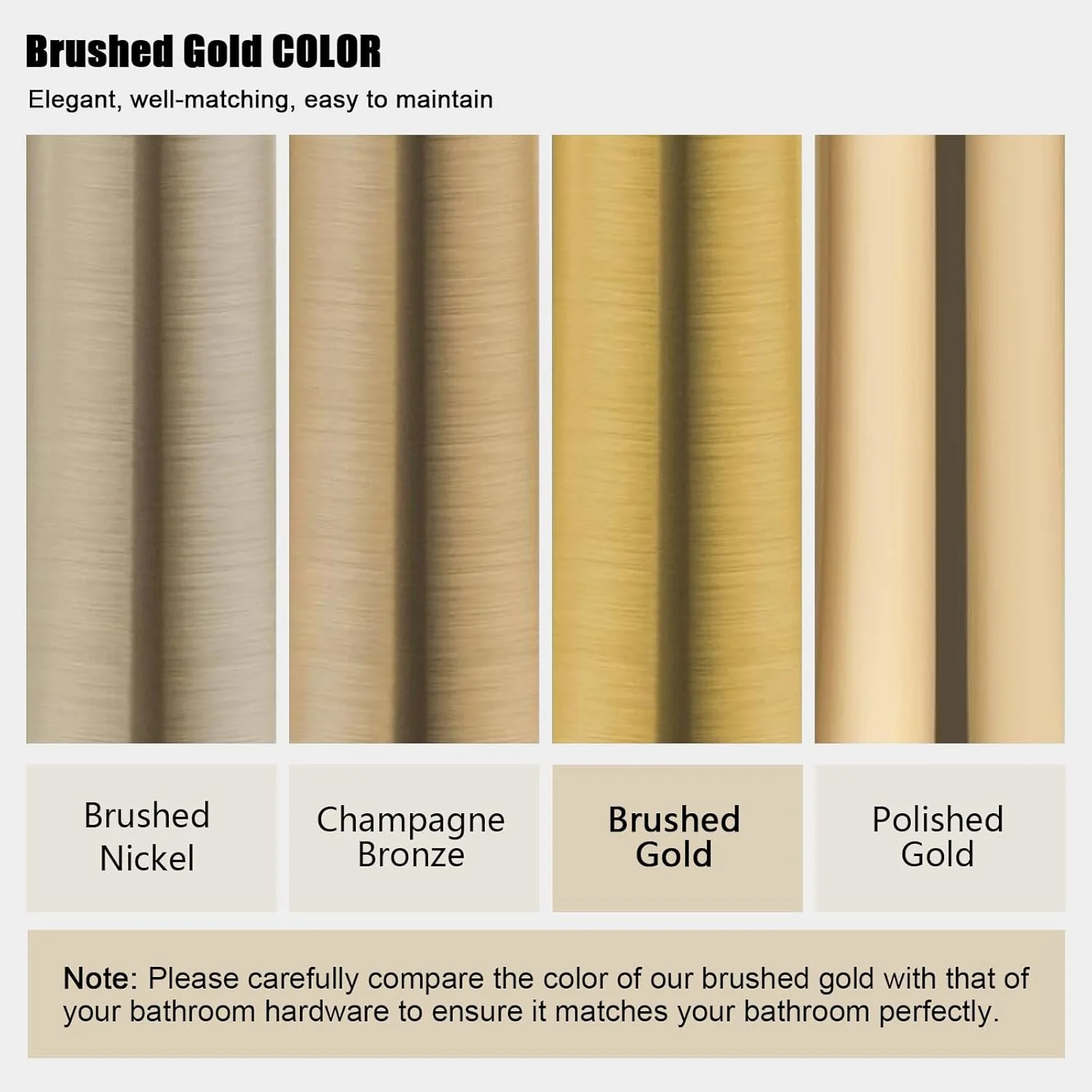 ست شیر دوش طلایی برس خورده Iriber، نصب دیواری، شامل شیر مخلوط دوش، سردوش بارانی 12 اینچی و دوش دستی، کیت مدرن دوش بارانی مناسب حمام (شامل کارتریج شیر) ست شیر دوش طلایی برس خورده Iriber، نصب دیواری، شامل شیر مخلوط دوش، سردوش بارانی 12 اینچی و دوش دستی، کیت مدرن دوش بارانی مناسب حمام (شامل کارتریج شیر)