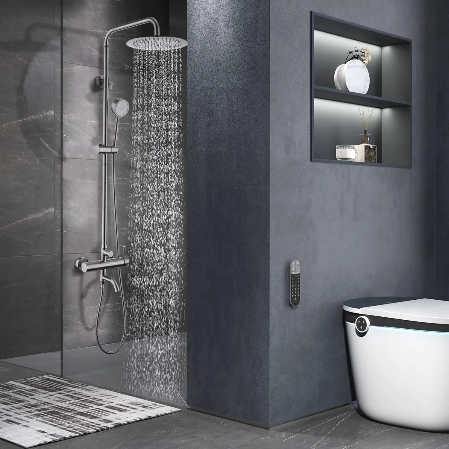 شیر دوش - ست های کامل شیرآلات دوش، سیستم دوش - کیت دوش فضای باز / محفظه دوش فضای باز / لوازم دوش فضای باز با سر دوش SS304 به همراه دوش دستی فشار قوی، نیکل برس خورده شیر دوش - ست های کامل شیرآلات دوش، سیستم دوش - کیت دوش فضای باز / محفظه دوش فضای باز / لوازم دوش فضای باز با سر دوش SS304 به همراه دوش دستی فشار قوی، نیکل برس خورده