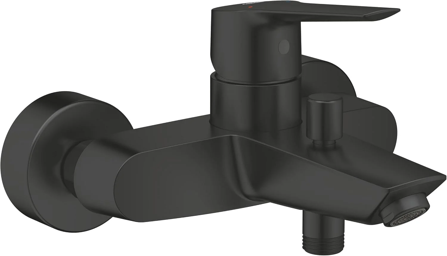 شیر حمام تک اهرمی GROHE Start (نصب دیواری، اهرم فلزی، کارتریج سرامیکی 35 میلی متری، تغییر دهنده اتوماتیک: حمام/دوش، اتصالات S، صفحه های فلزی دیواری)، مشکی مات، 242062432 شیر حمام تک اهرمی GROHE Start (نصب دیواری، اهرم فلزی، کارتریج سرامیکی 35 میلی متری، تغییر دهنده اتوماتیک: حمام/دوش، اتصالات S، صفحه های فلزی دیواری)، مشکی مات، 242062432