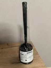 برس توالت ایکیا مدل Pulmen به همراه جا برسی، مشکی، 6 عددی