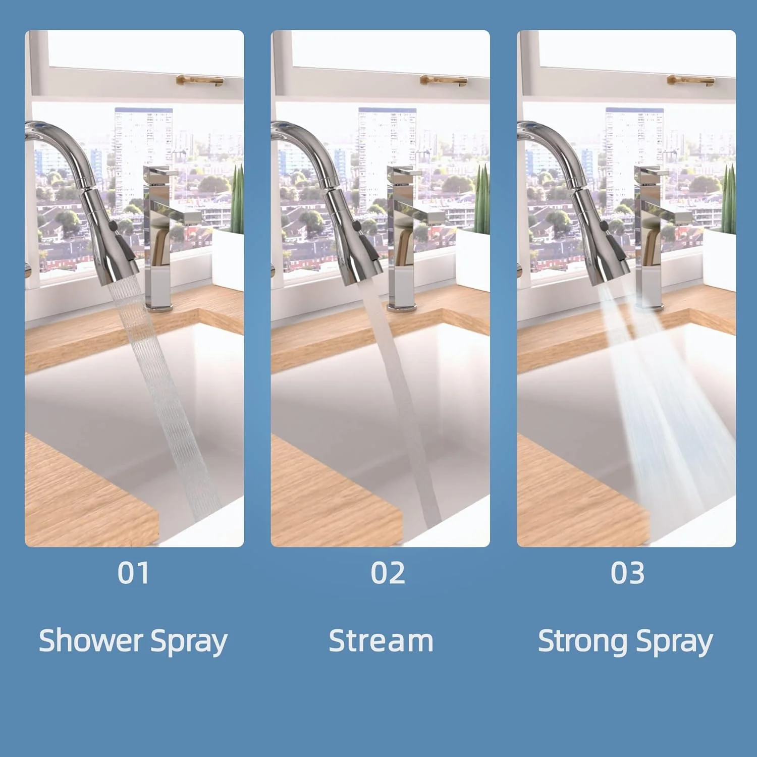 سردوش شیر آب TERRIFI، چرخش 360 درجه، اتصال سردوش شیر FM22 M24، شیرهای آشپزخانه G1/2، آداپتور شیر آب 3 حالته، شیرهای سینک آشپزخانه سردوش شیر آب TERRIFI، چرخش 360 درجه، اتصال سردوش شیر FM22 M24، شیرهای آشپزخانه G1/2، آداپتور شیر آب 3 حالته، شیرهای سینک آشپزخانه