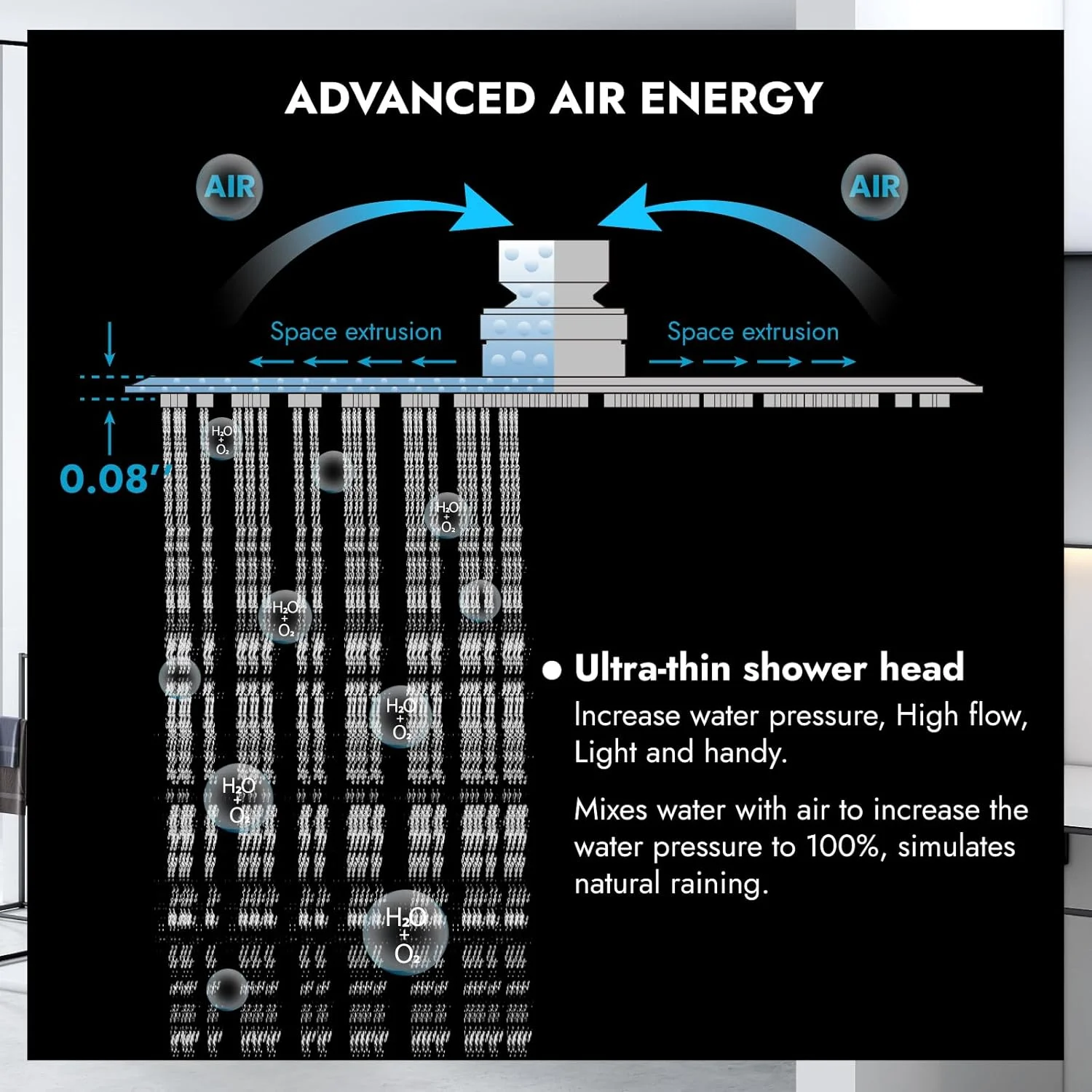 ست شیر دوش حمام دیواری مشکی مات Cinwiny، سایز 10 اینچ، تک کاره، سردوش مربعی بارانی، تک دستگیره، شامل شیرآلات ست شیر دوش حمام دیواری مشکی مات Cinwiny، سایز 10 اینچ، تک کاره، سردوش مربعی بارانی، تک دستگیره، شامل شیرآلات