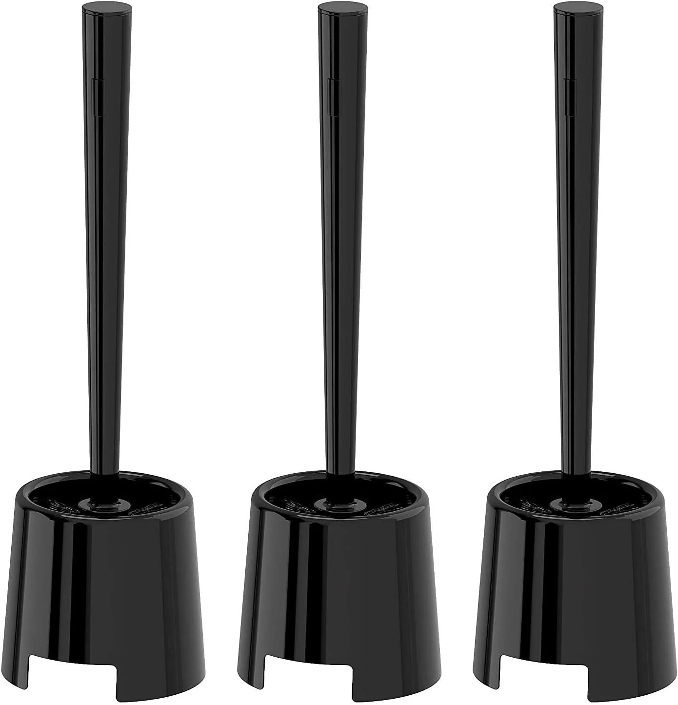 ایKEA 2 عدد برس توالت و جا برس مشکی مدل BOLMEN - ست 3 عددی