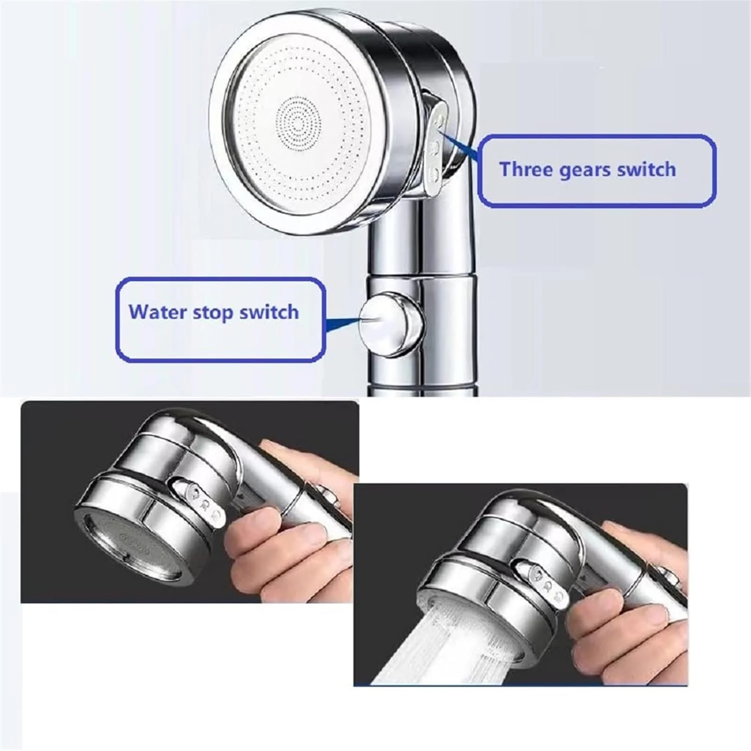 سردوش شیر آب فروشگاه THE WHITE SHOP مناسب سینک-حمام-باغ - اتصال شلنگ اسپری؛ برای شستشوی مو و آبکشی سگ خانگی و حمام کودکان، دارای دکمه روشن/خاموش و افزایش طول سردوش شیر آب فروشگاه THE WHITE SHOP مناسب سینک-حمام-باغ - اتصال شلنگ اسپری؛ برای شستشوی مو و آبکشی سگ خانگی و حمام کودکان، دارای دکمه روشن/خاموش و افزایش طول