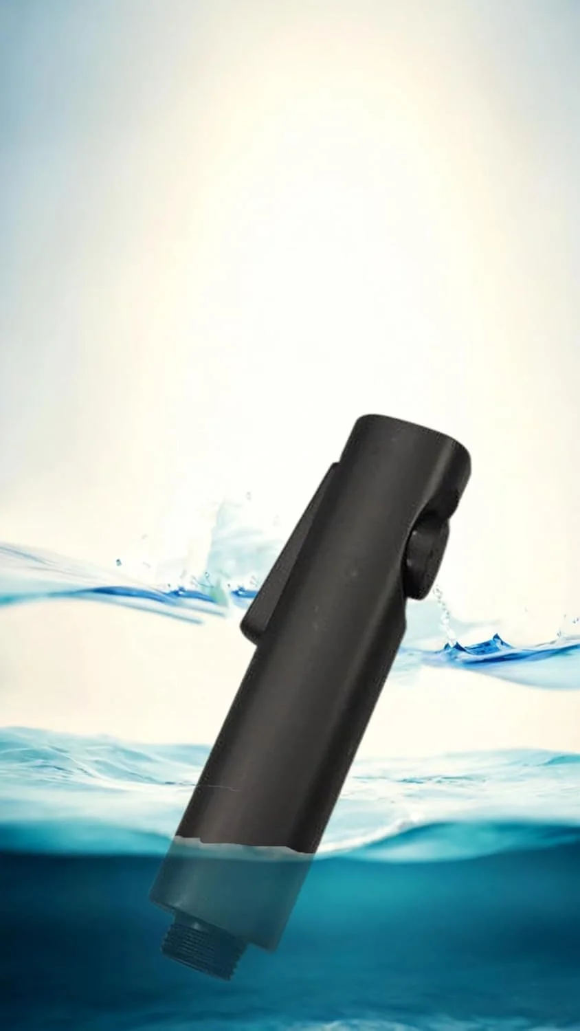 شیر دستی توالت شوی مشکی Sweet seven - سر دوش دو کاره قابل حمل، اتصال شیر سینک آشپزخانه، اسپری دستی کوچک و سبک برای حمام