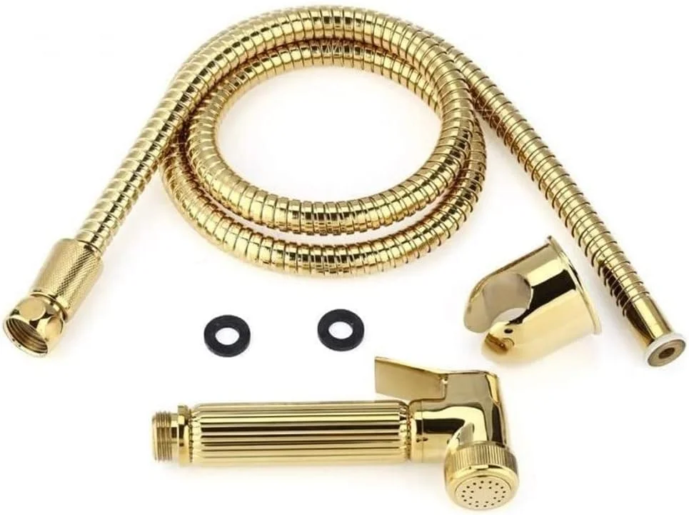 اسپری دوش دستی بیده Puri Pro - سر دوش توالت قابل حمل شطاف حمام - ساخت ایتالیا (طلایی) اسپری دوش دستی بیده Puri Pro - سر دوش توالت قابل حمل شطاف حمام - ساخت ایتالیا (طلایی)