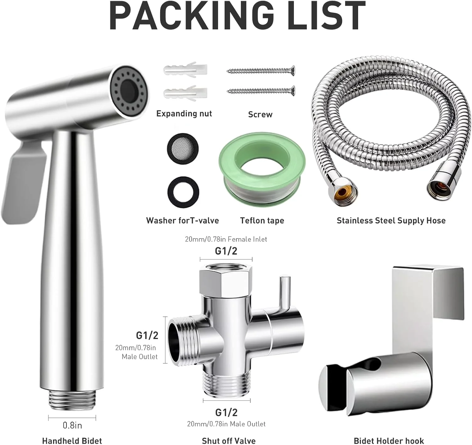 اسپری شاور دستی بیده WEIDMAX برای توالت، کیت اسپری شاتاف بیده استیل ضد زنگ، سر دوش واشر پوشک پارچه ای حمام برای بهداشت شخصی اسپری شاور دستی بیده WEIDMAX برای توالت، کیت اسپری شاتاف بیده استیل ضد زنگ، سر دوش واشر پوشک پارچه ای حمام برای بهداشت شخصی