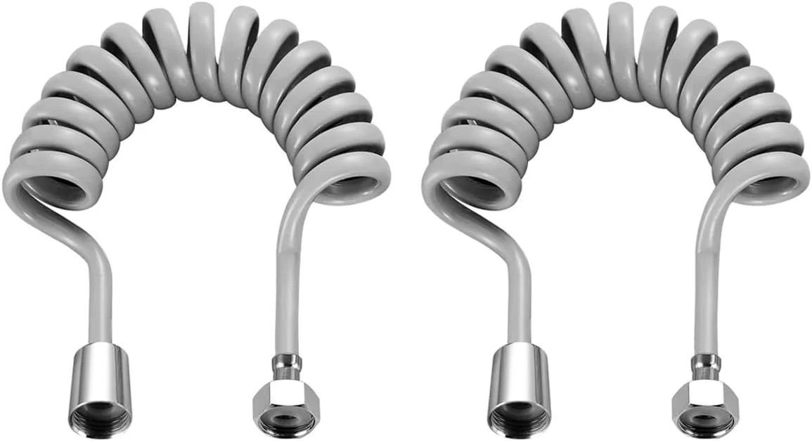 شلنگ دوش فنری انعطاف پذیر 2 عددی، شلنگ دوش تلسکوپی ABS، فنری انعطاف پذیر حمام برای شیر توالت، اسپری بیده، دوش دستی، دوش شیر حوضه - 3 متر شلنگ دوش فنری انعطاف پذیر 2 عددی، شلنگ دوش تلسکوپی ABS، فنری انعطاف پذیر حمام برای شیر توالت، اسپری بیده، دوش دستی، دوش شیر حوضه - 3 متر