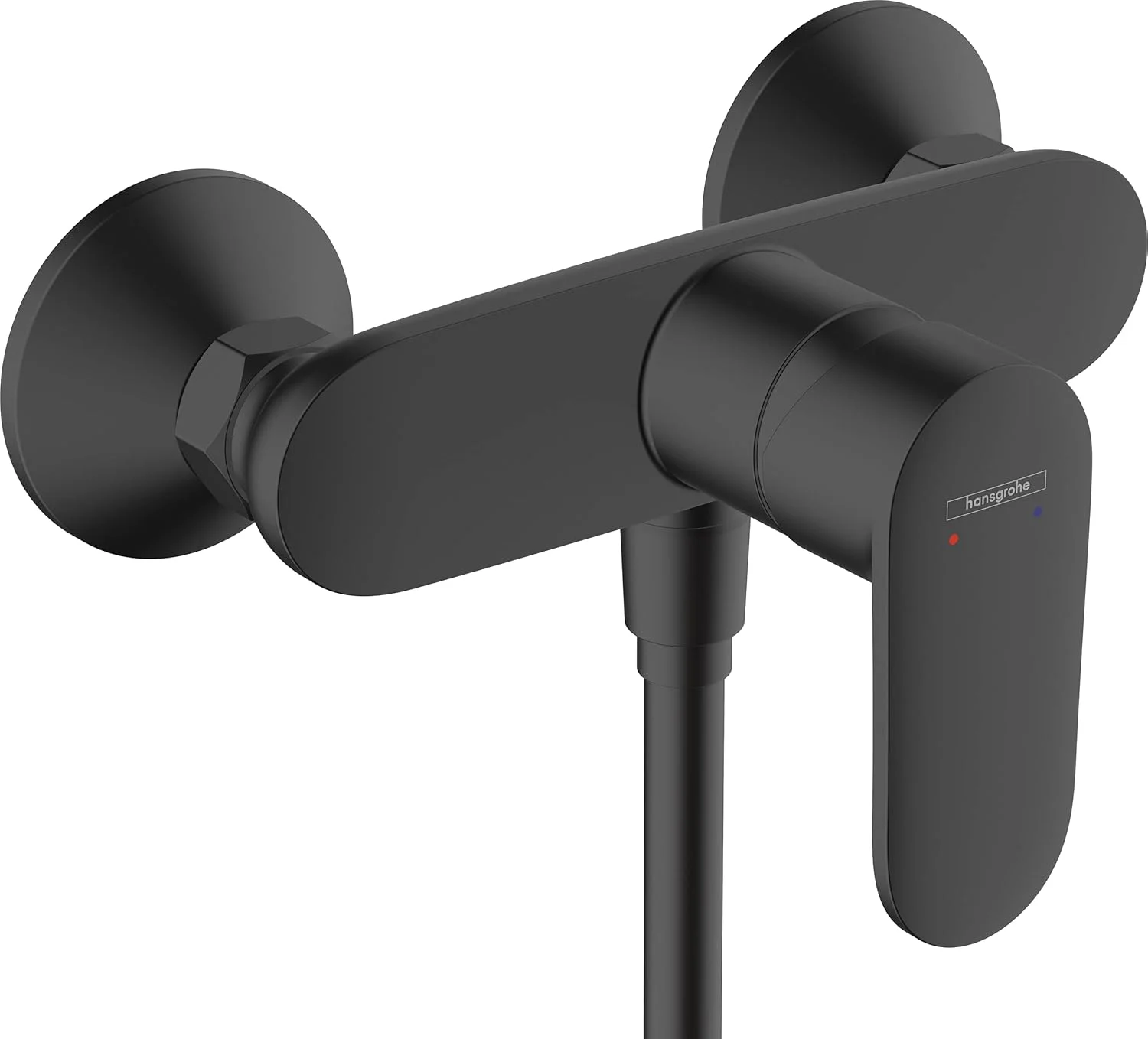 شیر دوش اهرمی هانسگروهه Vernis Blend - روکار برای یک عملکرد، شیر دوش اهرمی، مشکی مات