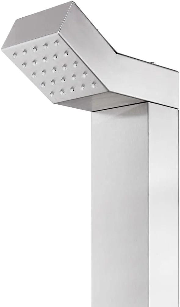 دوش باغی vidaXL با شیرآلات، پایه دوش، سیستم دوش حمام فضای باز، برج دوش، لوازم جانبی حمام باغی فضای باز، پاسیو باغی، استیل ضد زنگ