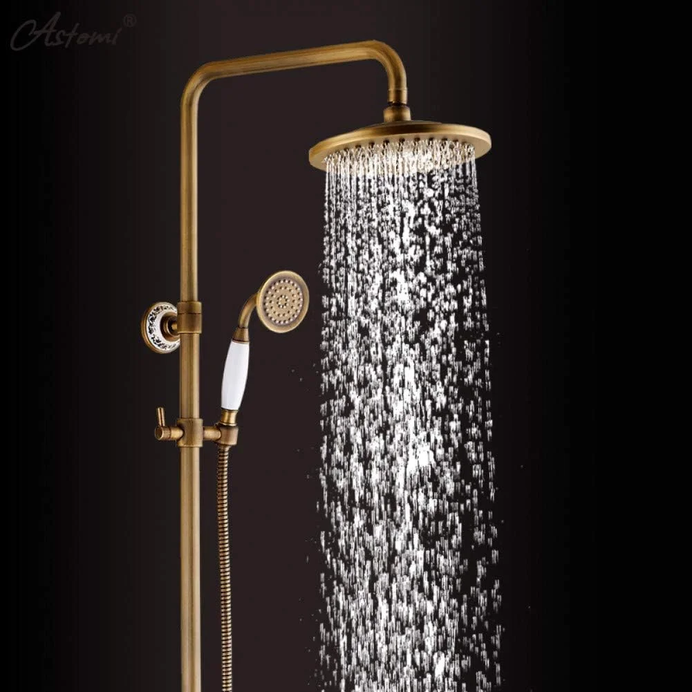 ست دوش برنجی مسی عتیقه شیرآلات حمام شیر مخلوط LEOWE ست دوش برنجی مسی عتیقه شیرآلات حمام شیر مخلوط LEOWE