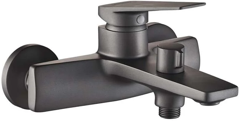 شیر دوش حمام میلانو انزو با دوش دستی - روکش مشکی مات | سیستم دوش بارانی دیواری | شیرآلات حمام برنجی جامد | شیر روشویی مدرن | شیر مخلوط کننده آب برای حمام شیر دوش حمام میلانو انزو با دوش دستی - روکش مشکی مات | سیستم دوش بارانی دیواری | شیرآلات حمام برنجی جامد | شیر روشویی مدرن | شیر مخلوط کننده آب برای حمام