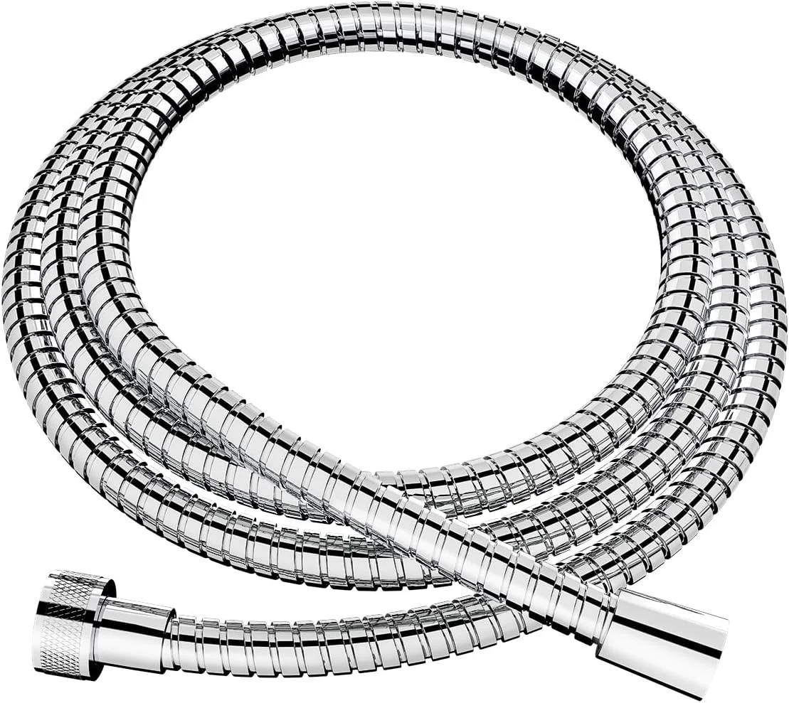 شلنگ دوش دستی JOMOO برای سردوش دستی، شلنگ دوش دستی استیل ضد زنگ انعطاف پذیر 47 اینچ 1.2 متری با روکش کروم و اتصال برنجی شلنگ دوش دستی JOMOO برای سردوش دستی، شلنگ دوش دستی استیل ضد زنگ انعطاف پذیر 47 اینچ 1.2 متری با روکش کروم و اتصال برنجی