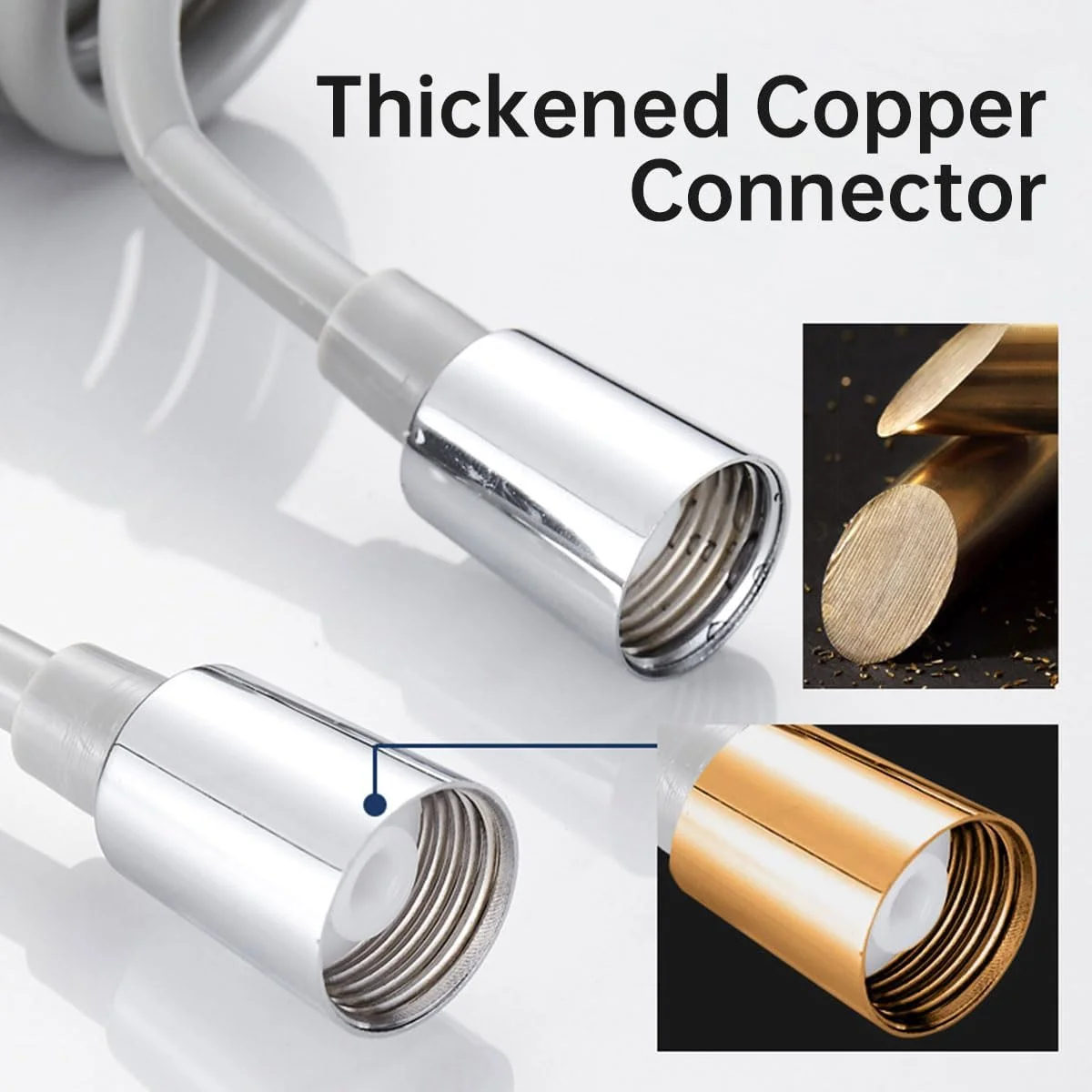 شلنگ دوش فنری انعطاف پذیر 2 متری ECVV، شلنگ دوش تلسکوپی PU، شلنگ جایگزین سر دوش مارپیچی برای شیر توالت/اسپری بیده، طراحی سیم تلفن شلنگ دوش فنری انعطاف پذیر 2 متری ECVV، شلنگ دوش تلسکوپی PU، شلنگ جایگزین سر دوش مارپیچی برای شیر توالت/اسپری بیده، طراحی سیم تلفن