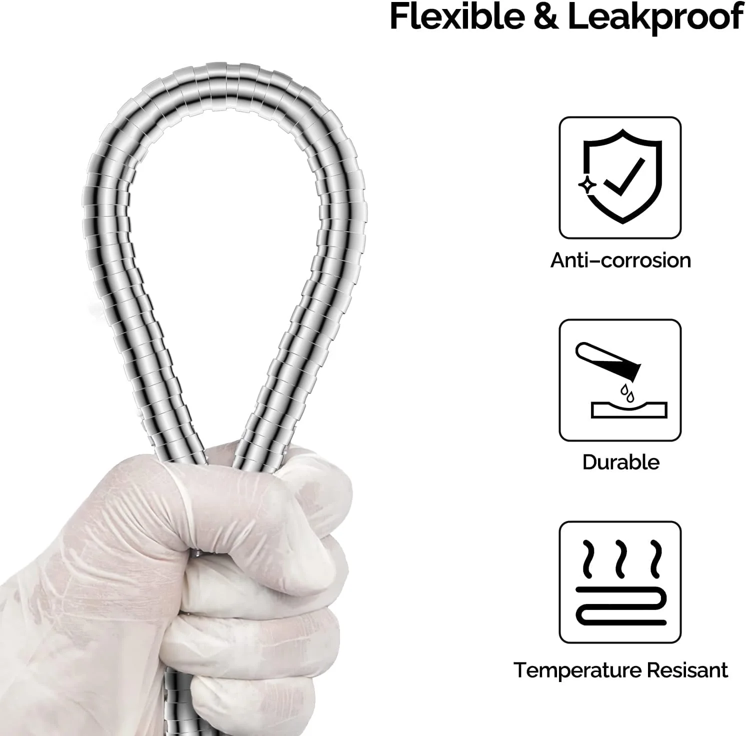 شلنگ دوش دستی JOMOO برای سردوش دستی، شلنگ دوش دستی استیل ضد زنگ انعطاف پذیر 47 اینچ 1.2 متری با روکش کروم و اتصال برنجی شلنگ دوش دستی JOMOO برای سردوش دستی، شلنگ دوش دستی استیل ضد زنگ انعطاف پذیر 47 اینچ 1.2 متری با روکش کروم و اتصال برنجی