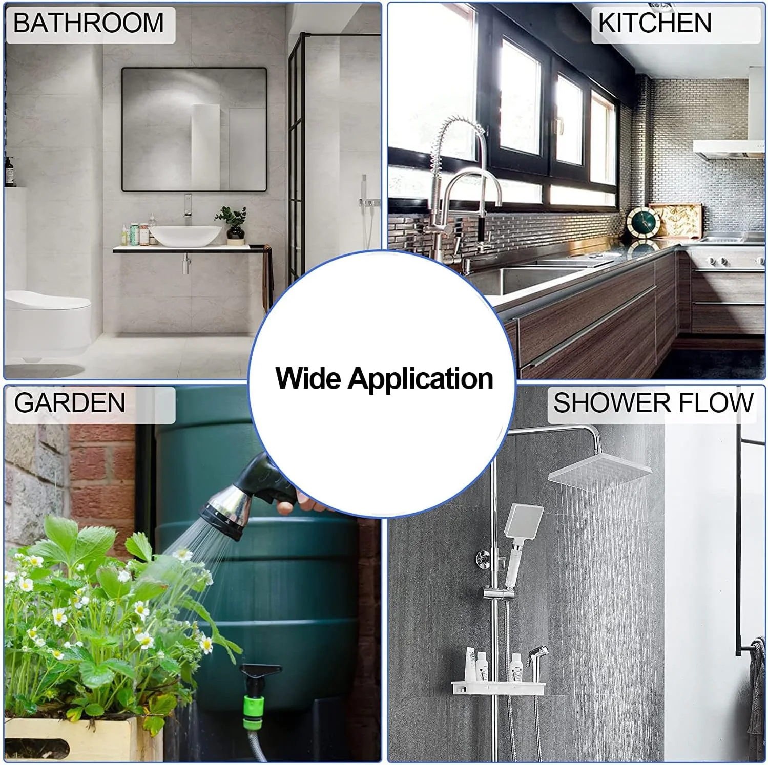 مجموعه محدود کننده جریان دوش KASTWAVE، آداپتور صرفه جویی در آب سر دوش، مجموعه آداپتور صرفه جویی در جریان آب برای سر دوش ثابت و دستی 1.2/ 1.5/ 1.8/ 2/ 2.2/ 2.5 GPM مجموعه محدود کننده جریان دوش KASTWAVE، آداپتور صرفه جویی در آب سر دوش، مجموعه آداپتور صرفه جویی در جریان آب برای سر دوش ثابت و دستی 1.2/ 1.5/ 1.8/ 2/ 2.2/ 2.5 GPM