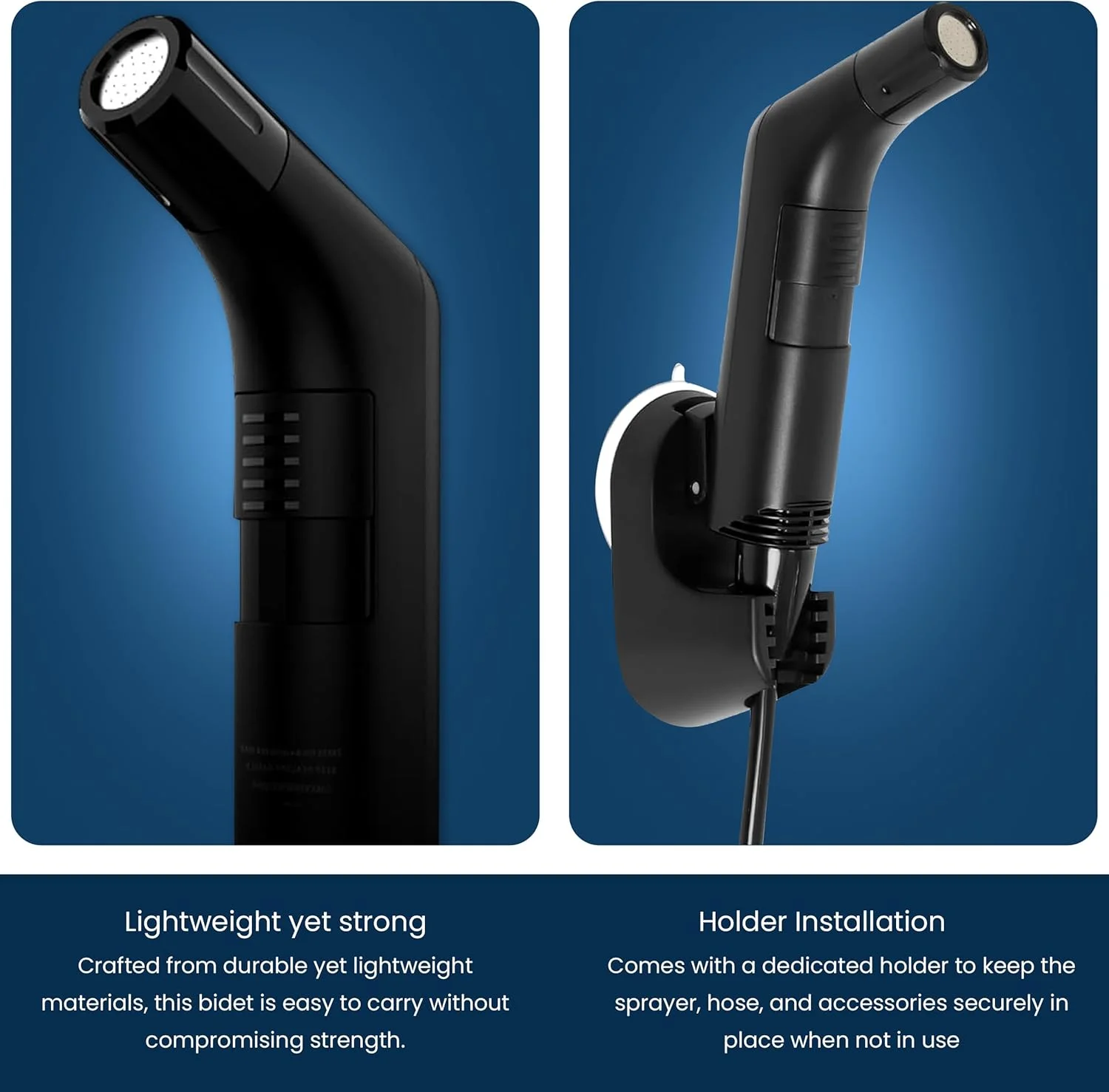 Fixwal® بیده شطاف مسافرتی قابل حمل - دوش دستی مسلمان، اسپری توالت قابل حمل، بیده مسافرتی قابل شارژ - شطاف محمول للسفر متنقل (مشکی) Fixwal® بیده شطاف مسافرتی قابل حمل - دوش دستی مسلمان، اسپری توالت قابل حمل، بیده مسافرتی قابل شارژ - شطاف محمول للسفر متنقل (مشکی)