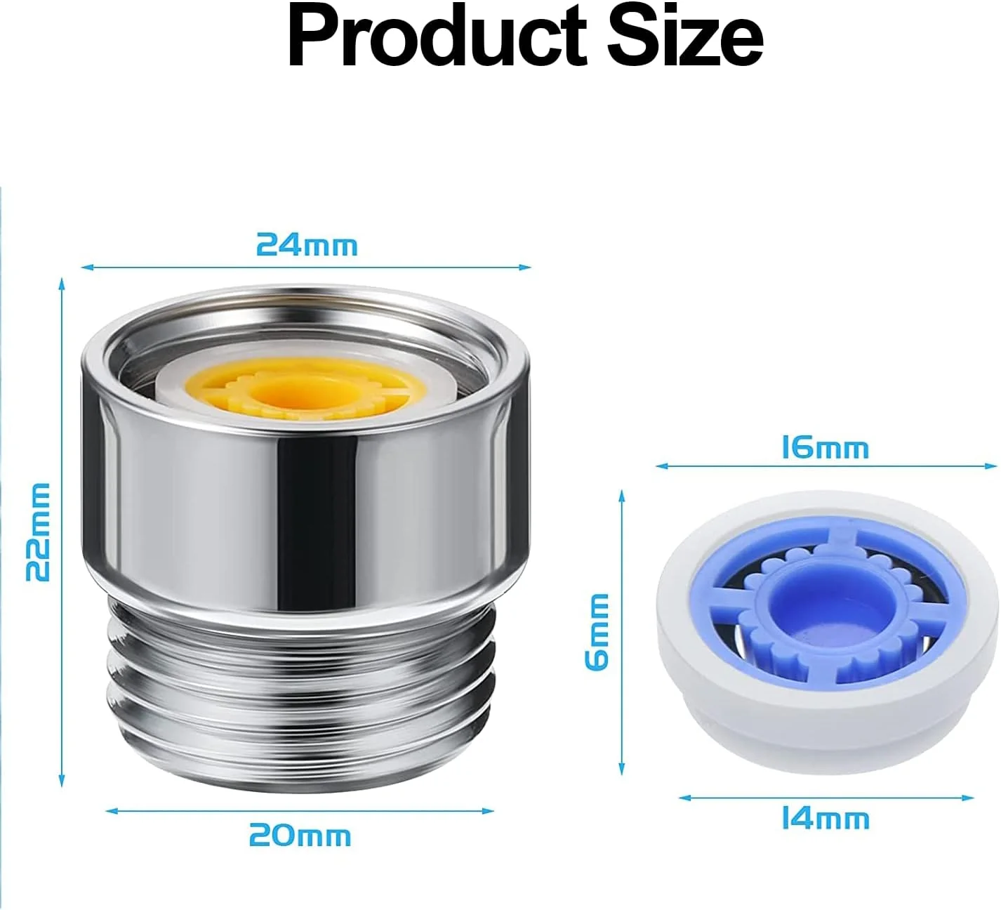 مجموعه محدود کننده جریان دوش KASTWAVE، آداپتور صرفه جویی در آب سر دوش، مجموعه آداپتور صرفه جویی در جریان آب برای سر دوش ثابت و دستی 1.2/ 1.5/ 1.8/ 2/ 2.2/ 2.5 GPM مجموعه محدود کننده جریان دوش KASTWAVE، آداپتور صرفه جویی در آب سر دوش، مجموعه آداپتور صرفه جویی در جریان آب برای سر دوش ثابت و دستی 1.2/ 1.5/ 1.8/ 2/ 2.2/ 2.5 GPM