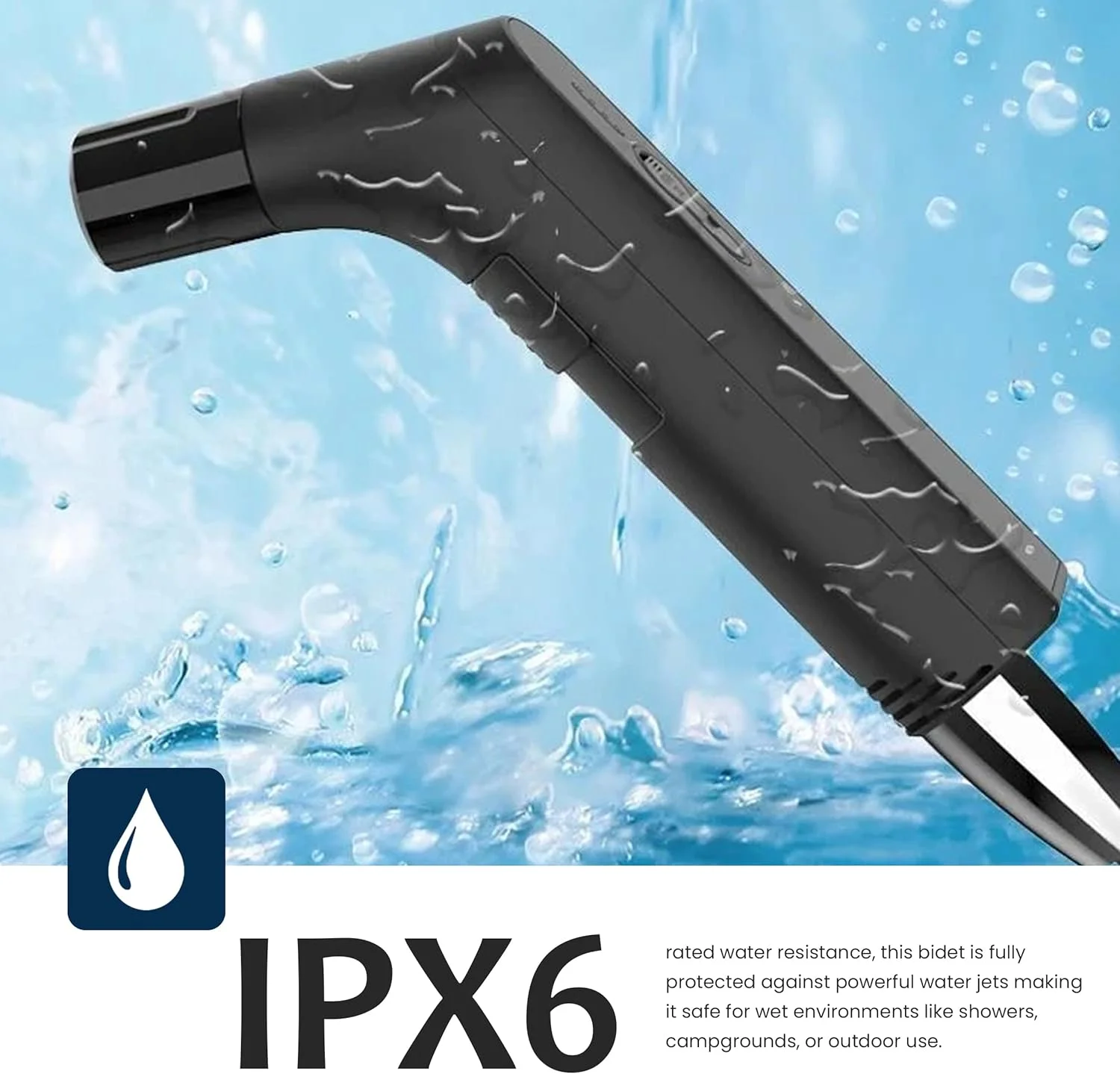 Fixwal® بیده شطاف مسافرتی قابل حمل - دوش دستی مسلمان، اسپری توالت قابل حمل، بیده مسافرتی قابل شارژ - شطاف محمول للسفر متنقل (مشکی) Fixwal® بیده شطاف مسافرتی قابل حمل - دوش دستی مسلمان، اسپری توالت قابل حمل، بیده مسافرتی قابل شارژ - شطاف محمول للسفر متنقل (مشکی)