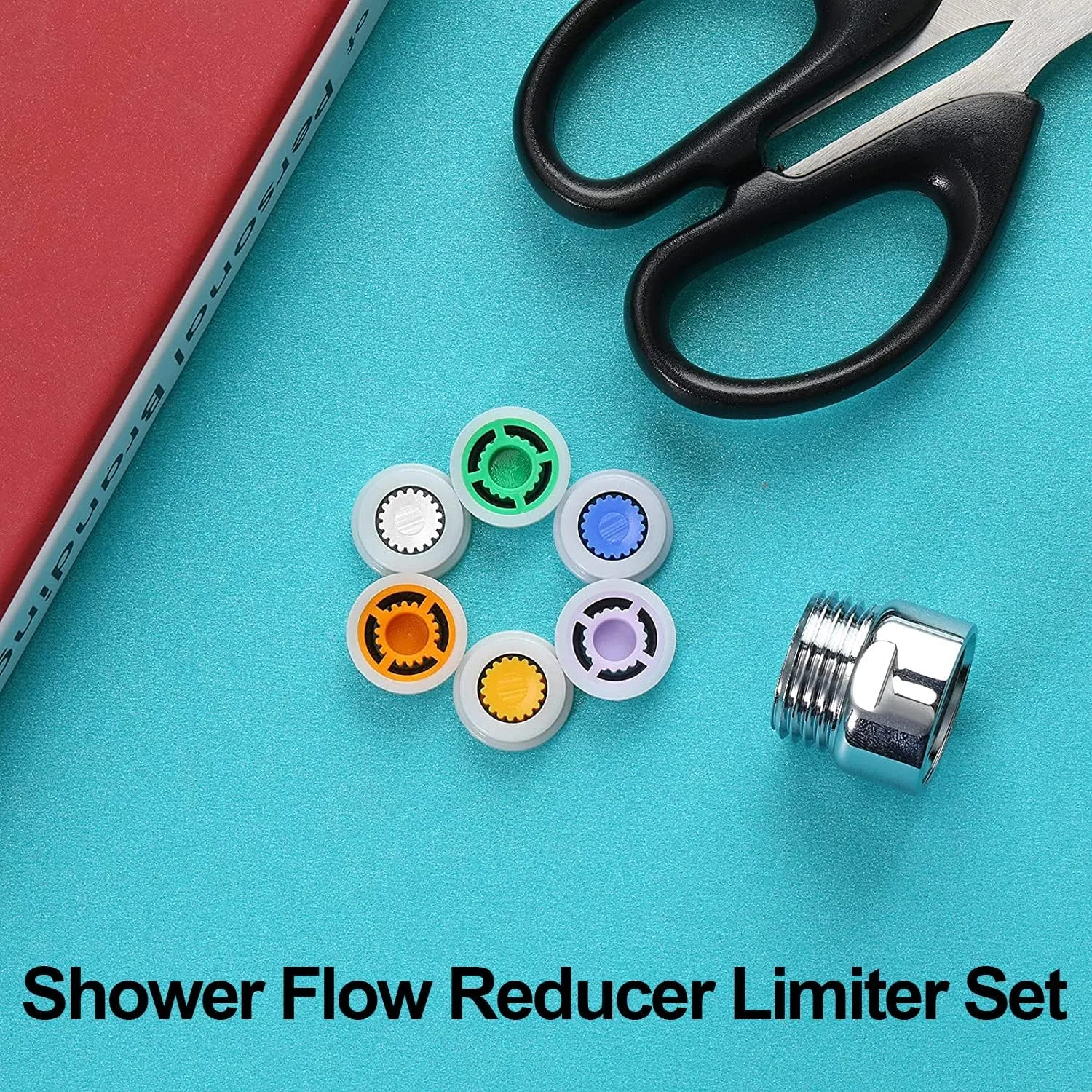 مجموعه محدود کننده جریان دوش KASTWAVE، آداپتور صرفه جویی در آب سر دوش، مجموعه آداپتور صرفه جویی در جریان آب برای سر دوش ثابت و دستی 1.2/ 1.5/ 1.8/ 2/ 2.2/ 2.5 GPM مجموعه محدود کننده جریان دوش KASTWAVE، آداپتور صرفه جویی در آب سر دوش، مجموعه آداپتور صرفه جویی در جریان آب برای سر دوش ثابت و دستی 1.2/ 1.5/ 1.8/ 2/ 2.2/ 2.5 GPM