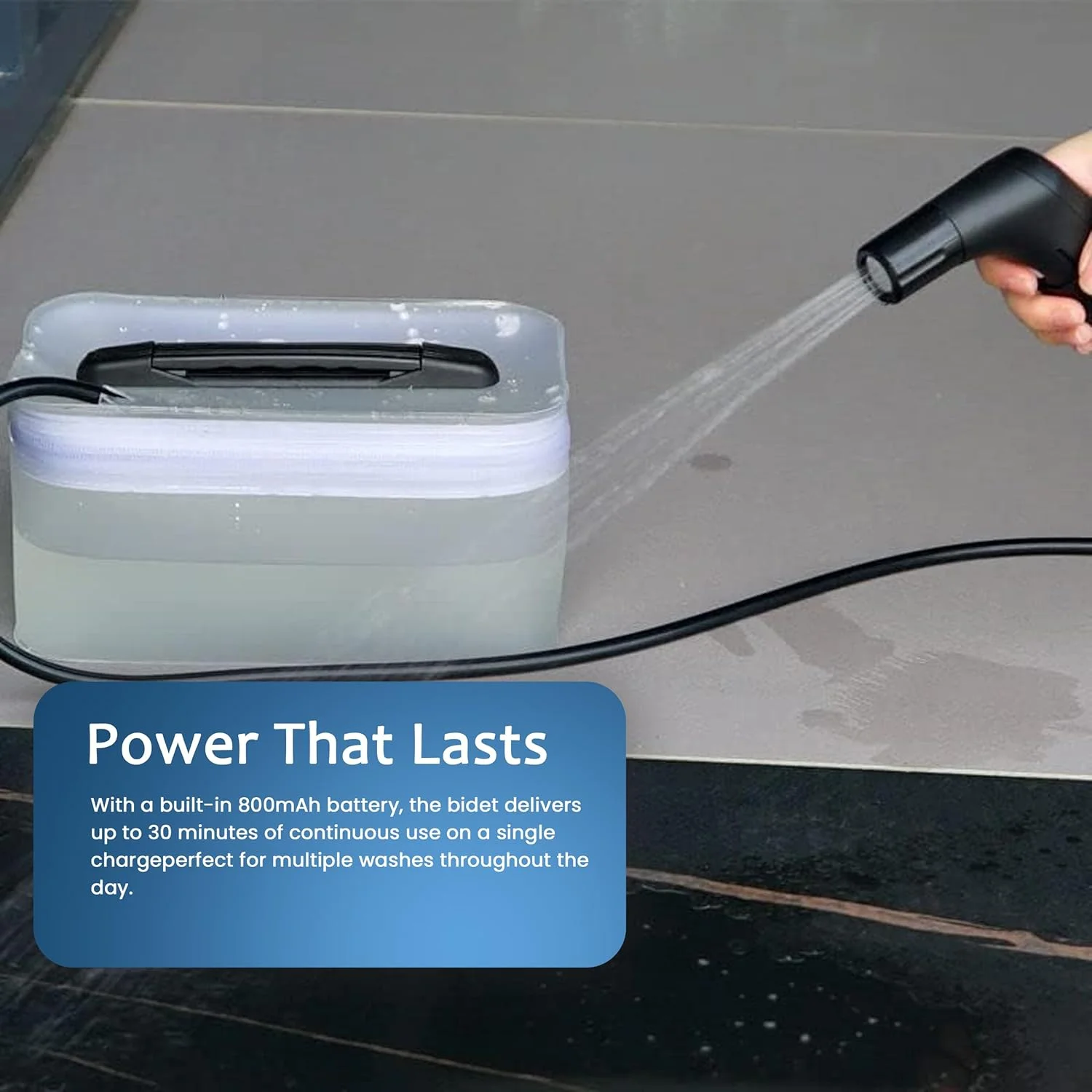 Fixwal® بیده شطاف مسافرتی قابل حمل - دوش دستی مسلمان، اسپری توالت قابل حمل، بیده مسافرتی قابل شارژ - شطاف محمول للسفر متنقل (مشکی) Fixwal® بیده شطاف مسافرتی قابل حمل - دوش دستی مسلمان، اسپری توالت قابل حمل، بیده مسافرتی قابل شارژ - شطاف محمول للسفر متنقل (مشکی)