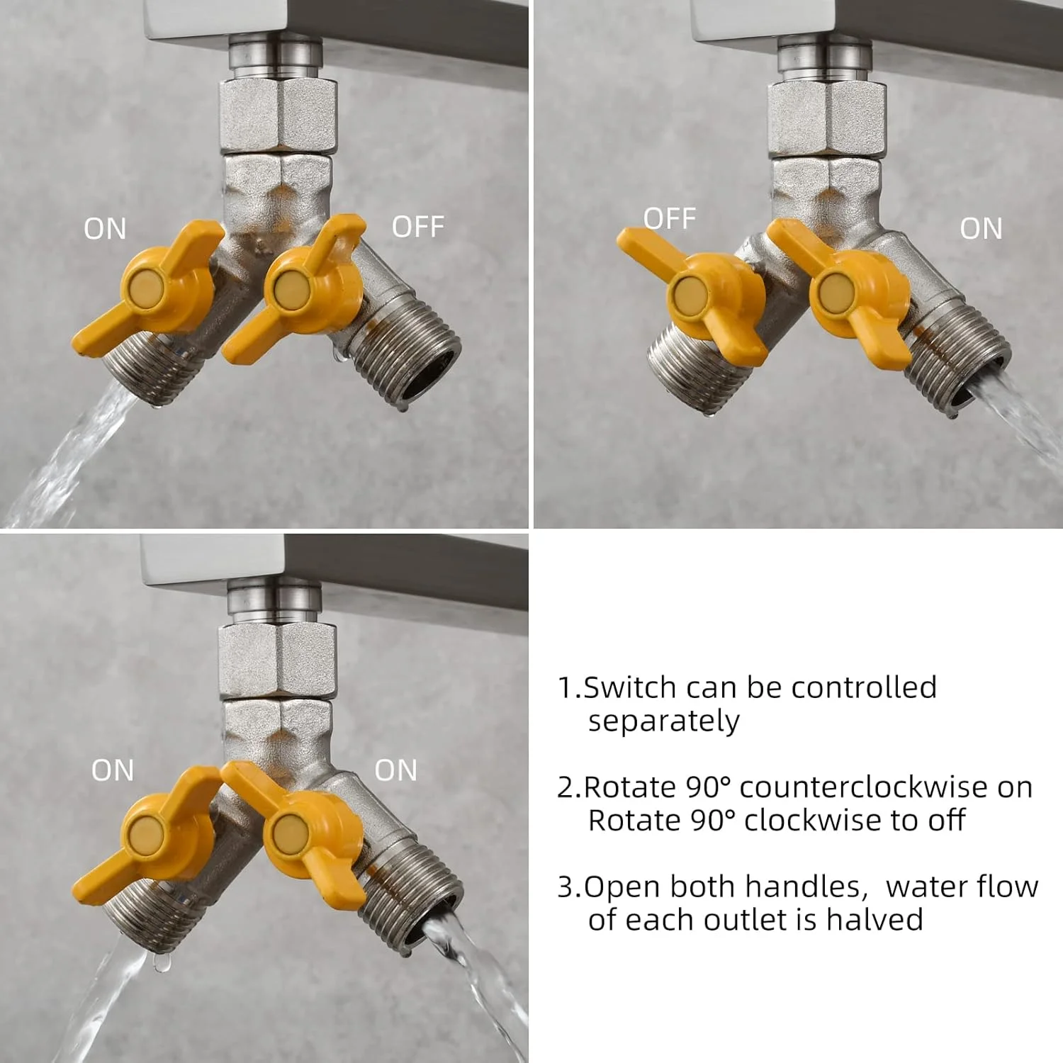 شیر قطع کن Tecmolog، شیر سه راهی برنجی تغییر دهنده جریان آب دوش، روکش نیکل برس خورده، تقسیم کننده شیر آب برای سردوش، مدل DSF009A شیر قطع کن Tecmolog، شیر سه راهی برنجی تغییر دهنده جریان آب دوش، روکش نیکل برس خورده، تقسیم کننده شیر آب برای سردوش، مدل DSF009A