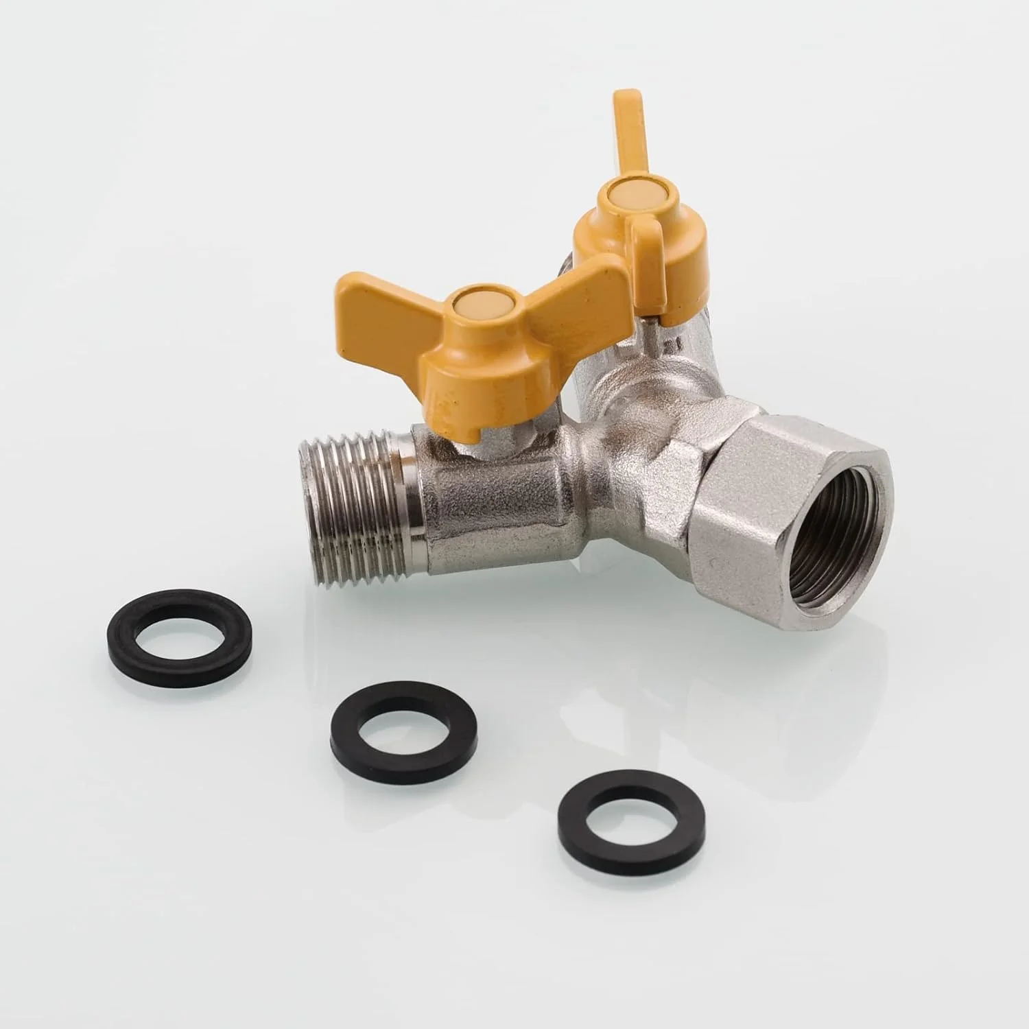 شیر قطع کن Tecmolog، شیر سه راهی برنجی تغییر دهنده جریان آب دوش، روکش نیکل برس خورده، تقسیم کننده شیر آب برای سردوش، مدل DSF009A شیر قطع کن Tecmolog، شیر سه راهی برنجی تغییر دهنده جریان آب دوش، روکش نیکل برس خورده، تقسیم کننده شیر آب برای سردوش، مدل DSF009A