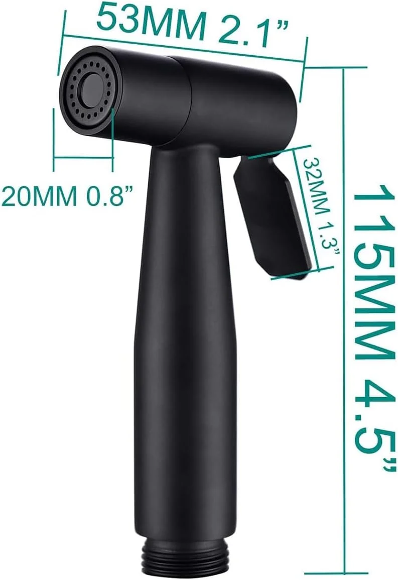 اسپری توالت با اتصالات، شطاف دستی لوکس، جت حمام بادوام و سنگین، اسپری پوشک پارچه ای، شیر آب دستی دوش مسلمان، خاخ الحمام (مشکی) اسپری توالت با اتصالات، شطاف دستی لوکس، جت حمام بادوام و سنگین، اسپری پوشک پارچه ای، شیر آب دستی دوش مسلمان، خاخ الحمام (مشکی)