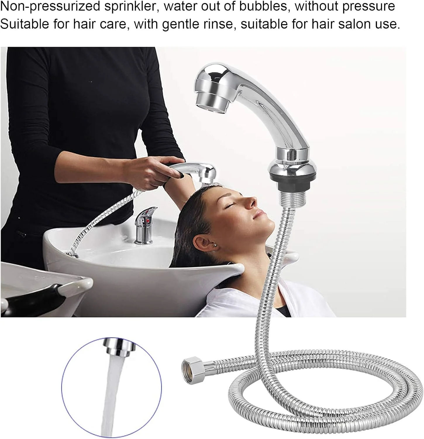 سری اسپری کاسه شامپو سالنی LEYT، شلنگ دوش شیر آب حوضچه شستشوی مو، قطعه جایگزین سینک مو، اسپری دستی برای صندلی تخت شامپو، سالن زیبایی اسپا