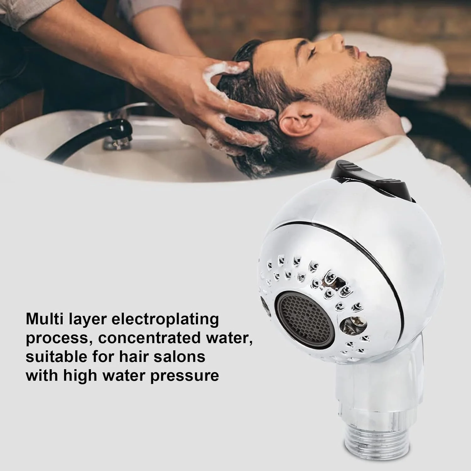 سردوش شامپو سرشور آرایشگاهی آزونه، نازل دوش آرایشگری فشار قوی، جایگزین اتصال اسپری شیر آب دوش صندلی پدیکور برای شستشوی موی سگ و حمام نوزاد سردوش شامپو سرشور آرایشگاهی آزونه، نازل دوش آرایشگری فشار قوی، جایگزین اتصال اسپری شیر آب دوش صندلی پدیکور برای شستشوی موی سگ و حمام نوزاد