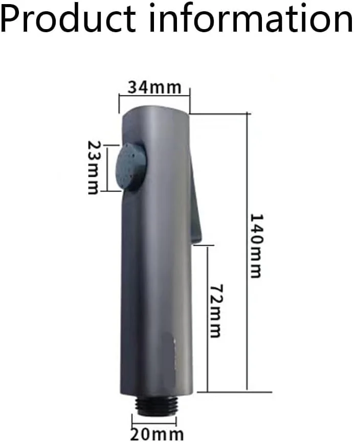 اسپری دستی بیده برای توالت، سر دوش قابل حمل دو حالته، اتصال شیر آشپزخانه، اسپری دستی کوچک و سبک وزن چند منظوره ممتاز برای حمام و آشپزخانه - نقره ای اسپری دستی بیده برای توالت، سر دوش قابل حمل دو حالته، اتصال شیر آشپزخانه، اسپری دستی کوچک و سبک وزن چند منظوره ممتاز برای حمام و آشپزخانه - نقره ای
