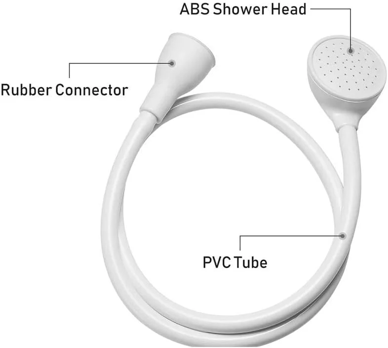 شلنگ اسپری سینک XIGUI، شلنگ قابل حمل اسپری شیر سینک، شلنگ دستی اسپری دوش شیر برای حمام کردن نوزاد، حیوانات خانگی، شستن مو، آبکشی سبزیجات