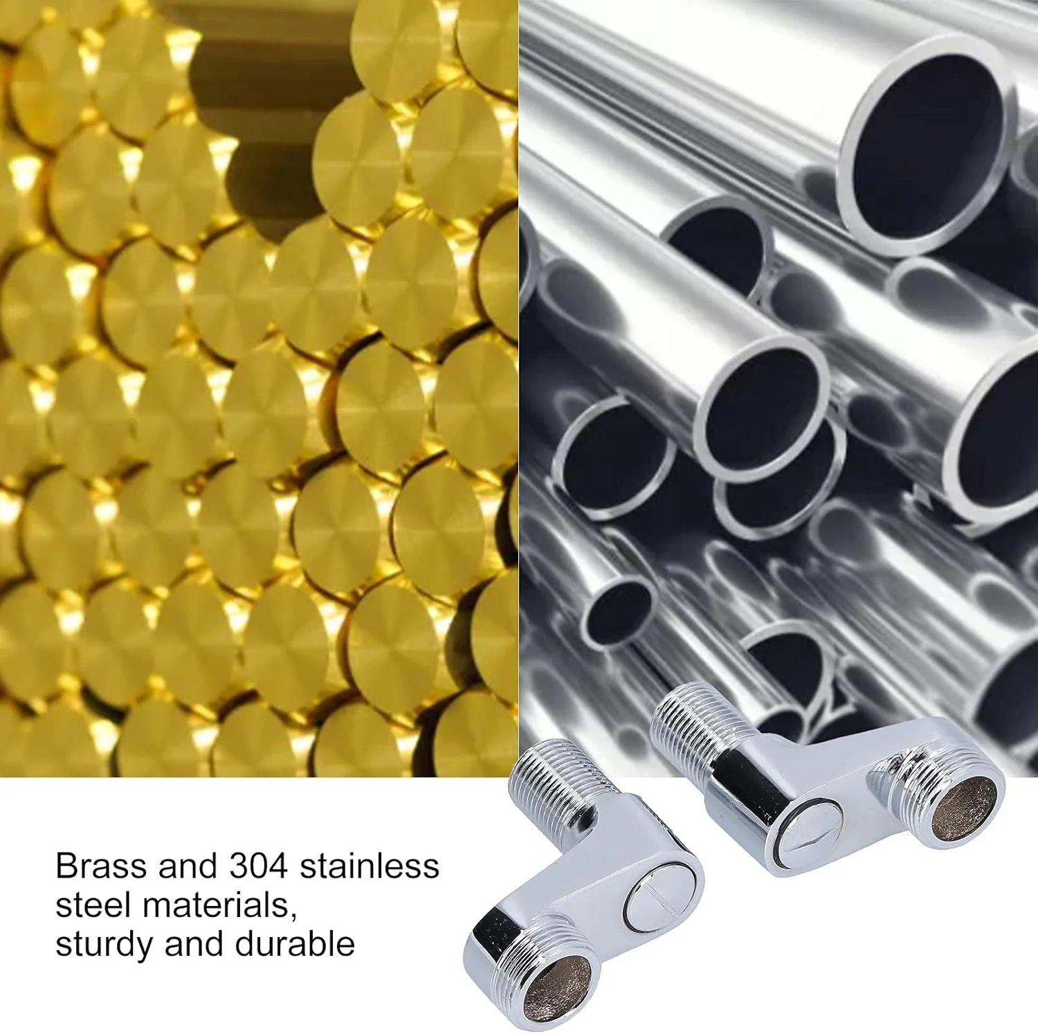 بازوی چرخشی شیر دوش Depisuta، روکش کروم، قابل تنظیم، آب بندی مناسب، آداپتور مخلوط کن دوش G1/2 به G3/4 به همراه واشر برای استفاده خانگی در حمام بازوی چرخشی شیر دوش Depisuta، روکش کروم، قابل تنظیم، آب بندی مناسب، آداپتور مخلوط کن دوش G1/2 به G3/4 به همراه واشر برای استفاده خانگی در حمام