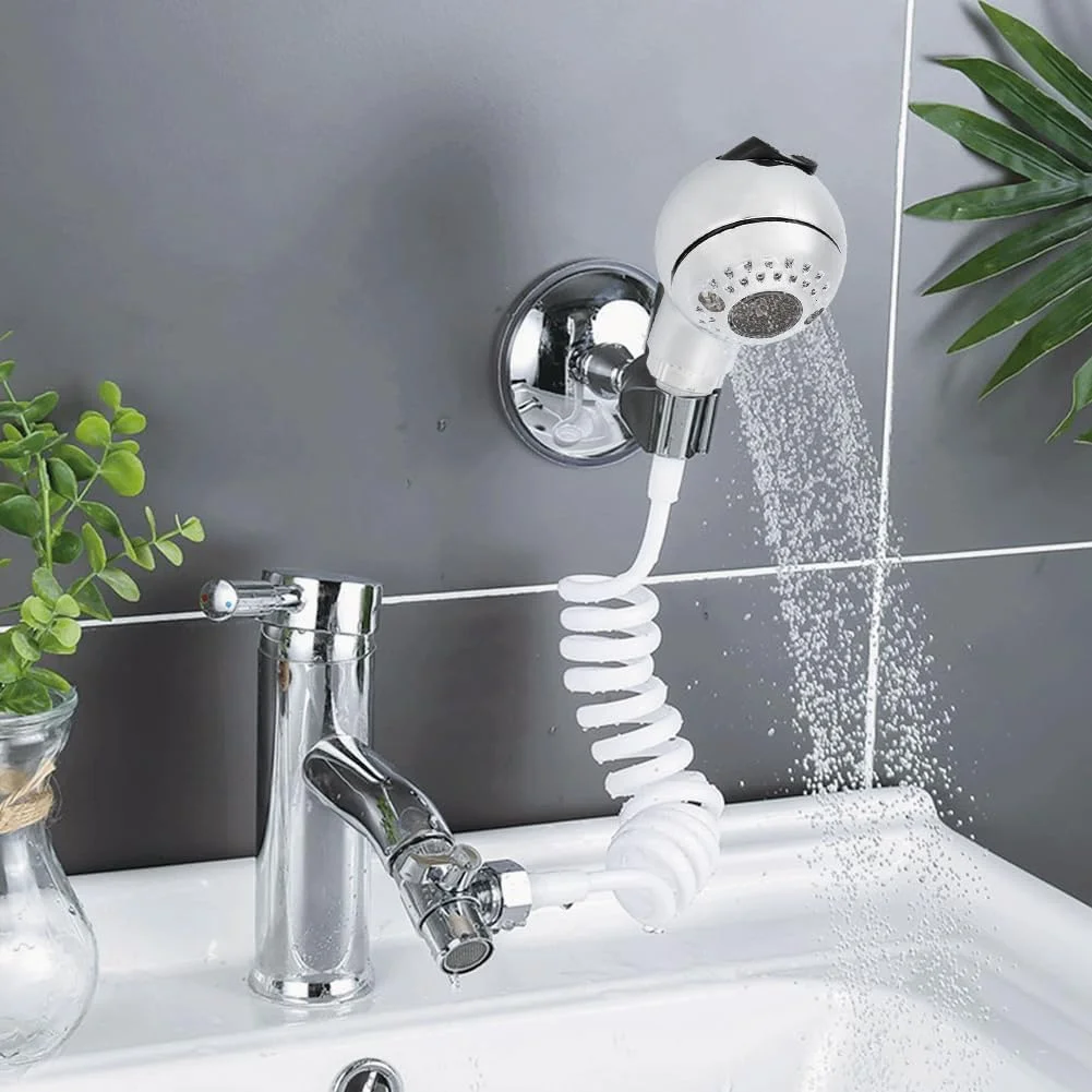 سردوش شامپو سرشور آرایشگاهی آزونه، نازل دوش آرایشگری فشار قوی، جایگزین اتصال اسپری شیر آب دوش صندلی پدیکور برای شستشوی موی سگ و حمام نوزاد سردوش شامپو سرشور آرایشگاهی آزونه، نازل دوش آرایشگری فشار قوی، جایگزین اتصال اسپری شیر آب دوش صندلی پدیکور برای شستشوی موی سگ و حمام نوزاد