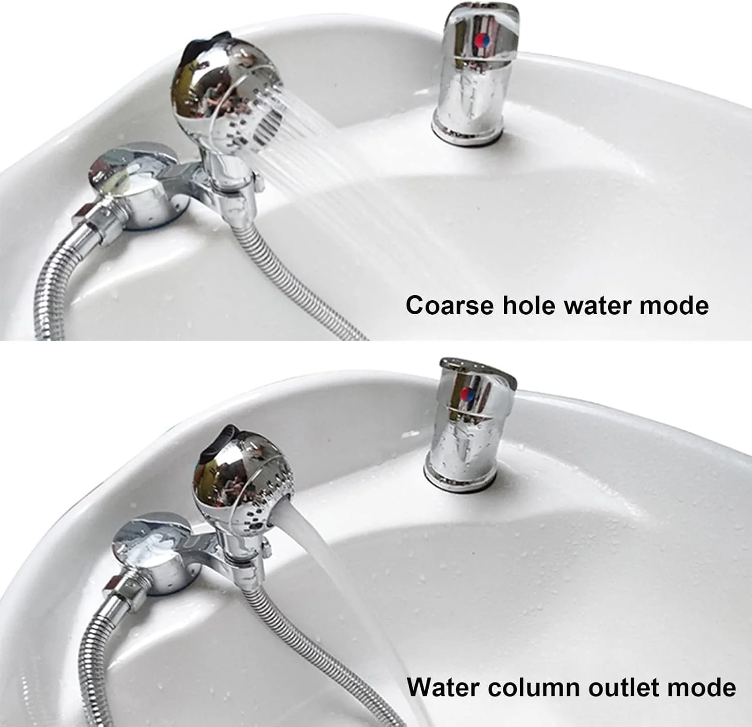 سردوش شامپو سرشور آرایشگاهی آزونه، نازل دوش آرایشگری فشار قوی، جایگزین اتصال اسپری شیر آب دوش صندلی پدیکور برای شستشوی موی سگ و حمام نوزاد سردوش شامپو سرشور آرایشگاهی آزونه، نازل دوش آرایشگری فشار قوی، جایگزین اتصال اسپری شیر آب دوش صندلی پدیکور برای شستشوی موی سگ و حمام نوزاد