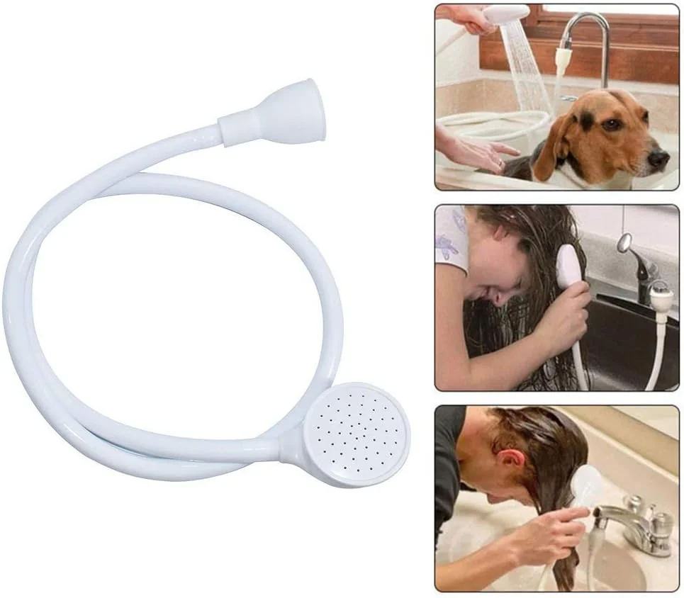 شلنگ اسپری سینک XIGUI، شلنگ قابل حمل اسپری شیر سینک، شلنگ دستی اسپری دوش شیر برای حمام کردن نوزاد، حیوانات خانگی، شستن مو، آبکشی سبزیجات