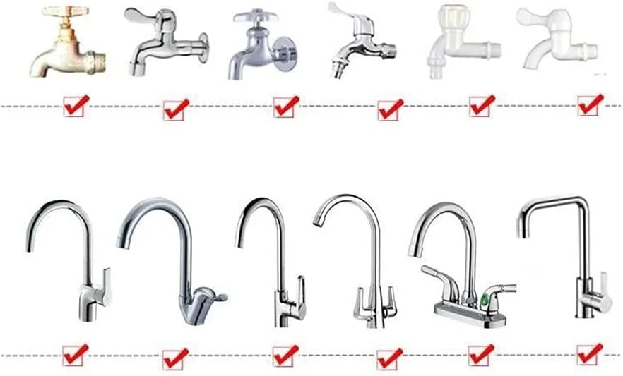 شلنگ اسپری سینک XIGUI، شلنگ قابل حمل اسپری شیر سینک، شلنگ دستی اسپری دوش شیر برای حمام کردن نوزاد، حیوانات خانگی، شستن مو، آبکشی سبزیجات