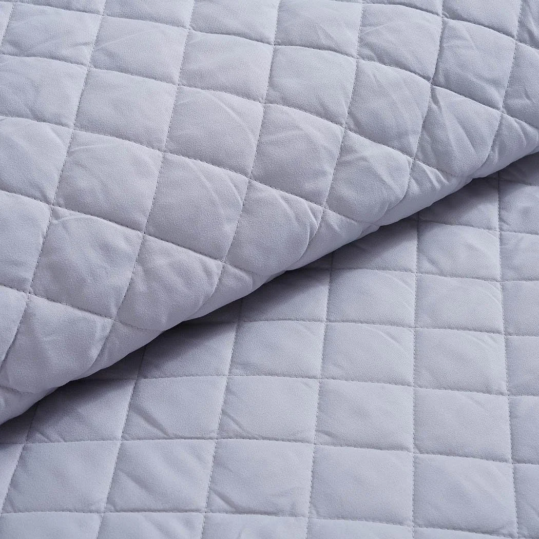 ست روتختی سه تکه طرح لوزی پان هوم مدل Essential، سایز 220x240 سانتی متر - خاکستری ست روتختی سه تکه طرح لوزی پان هوم مدل Essential، سایز 220x240 سانتی متر - خاکستری