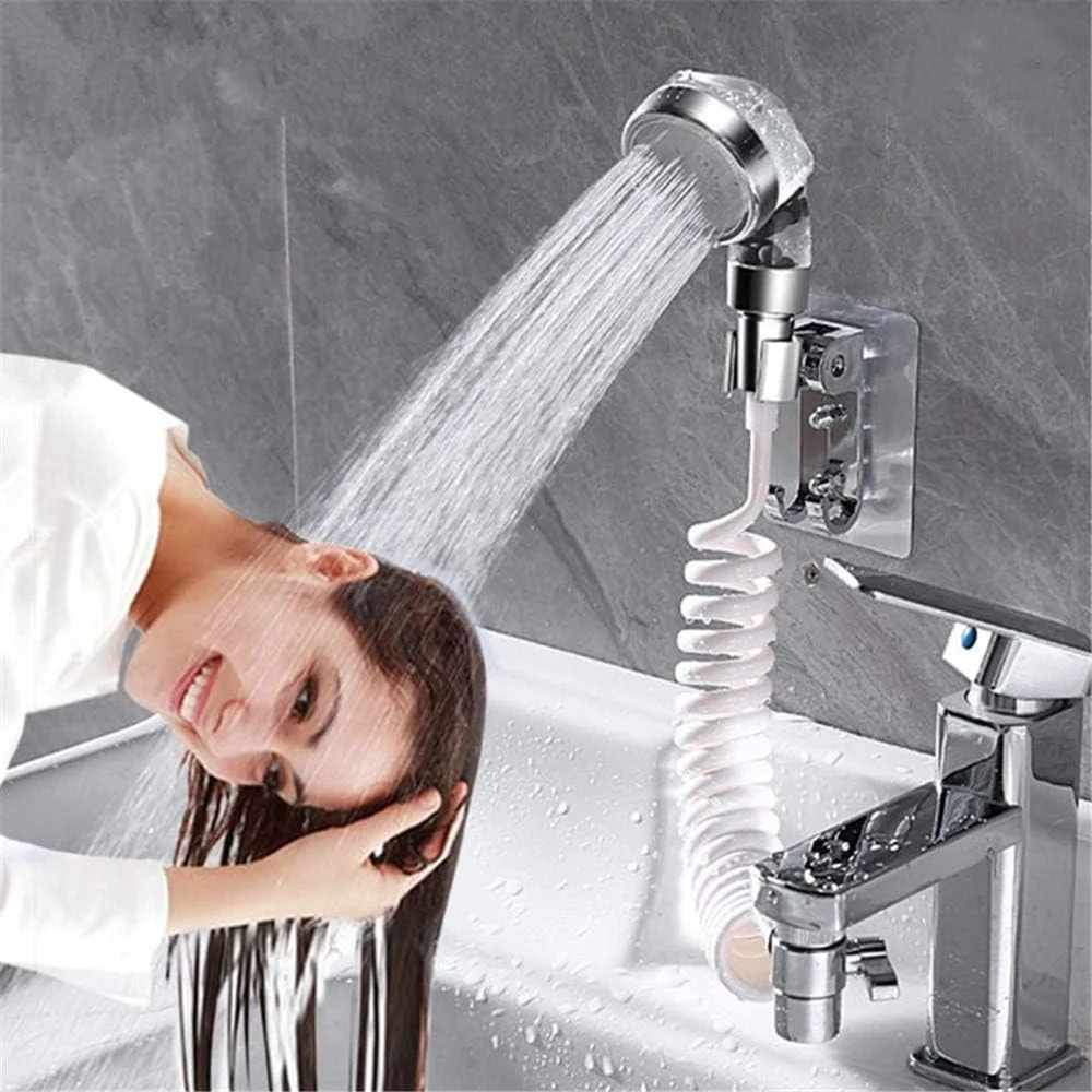 اتصال سر دوش به شلنگ سینک، اتصال ماده ای هواساز و دوش دستی با شلنگ، اسپری حمام حیوانات خانگی، دوش سگ، دوش دستی شستشوی مو برای اتاق خدمات، حمام، وان لباسشویی