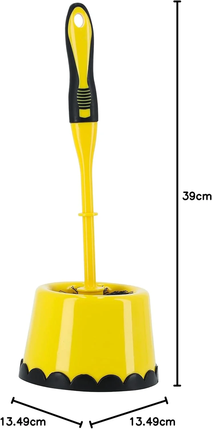 برس توالت شوی به همراه جا برسی رویال فورد مدل RF11189 - برس توالت شوی سبک وزن، ایده آل برای تمیز کردن توالت های ایرانی و فرنگی، برس تمیز کننده با دسته بلند، زرد و مشکی برس توالت شوی به همراه جا برسی رویال فورد مدل RF11189 - برس توالت شوی سبک وزن، ایده آل برای تمیز کردن توالت های ایرانی و فرنگی، برس تمیز کننده با دسته بلند، زرد و مشکی