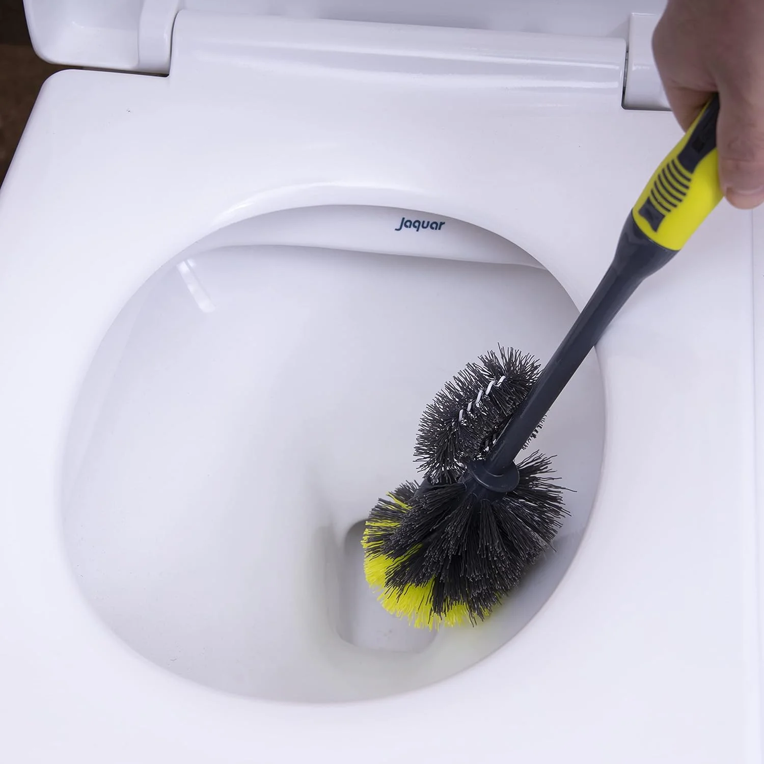 برس توالت رویال فورد مدل RF2372GR به همراه جا برس - نگهداری آسان و قابل حمل با دسته راحت | طراحی جمع و جور | رفع گرفتگی توالت و لوله ها | ایده آل برای استفاده در خانه و محل کار - خاکستری