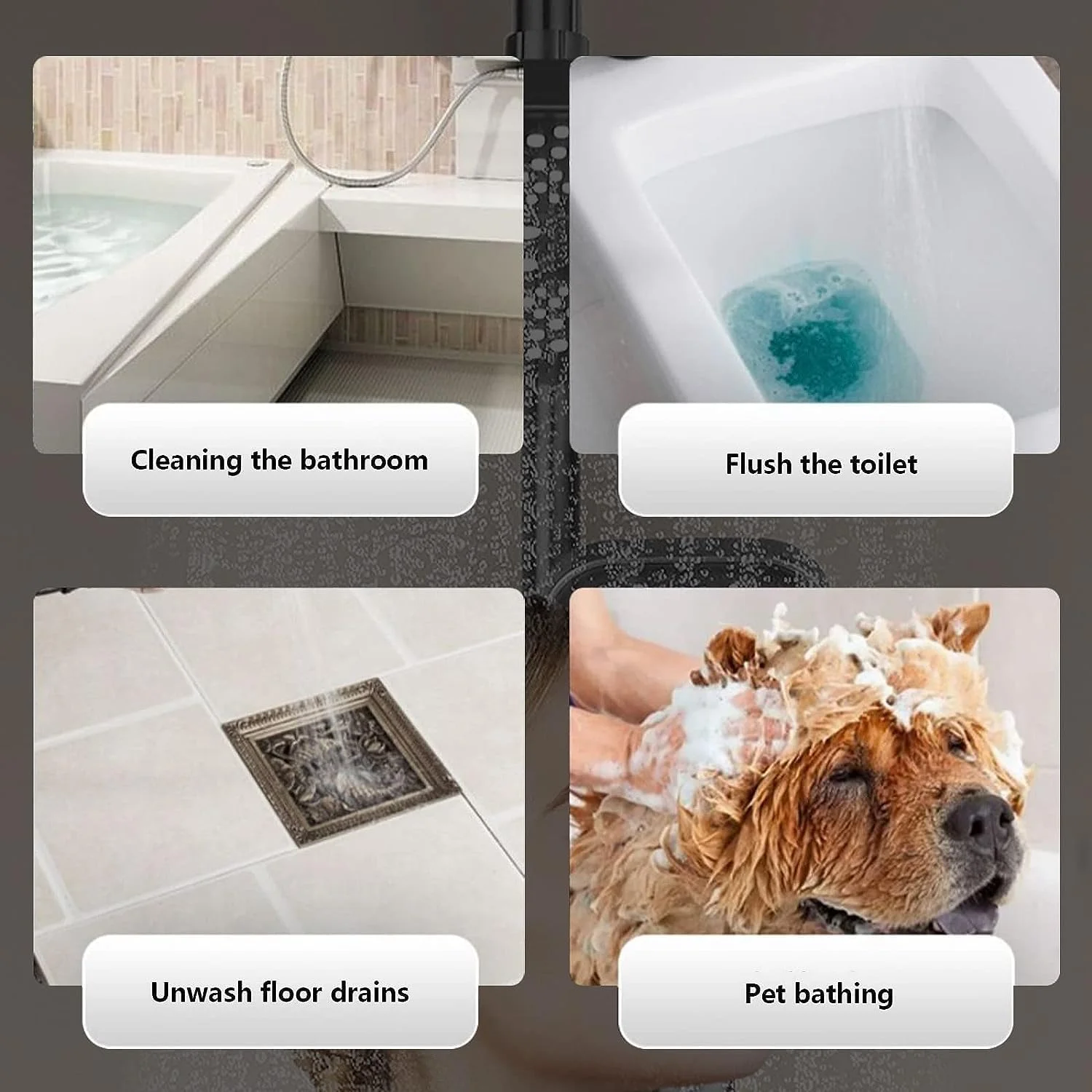 ست شیر دوش ترموستاتیک PACUM، سیستم دوش کلید پیانویی با نمایشگر دیجیتال دستی، دارای 3 سرعت و شیر آبشار برنجی