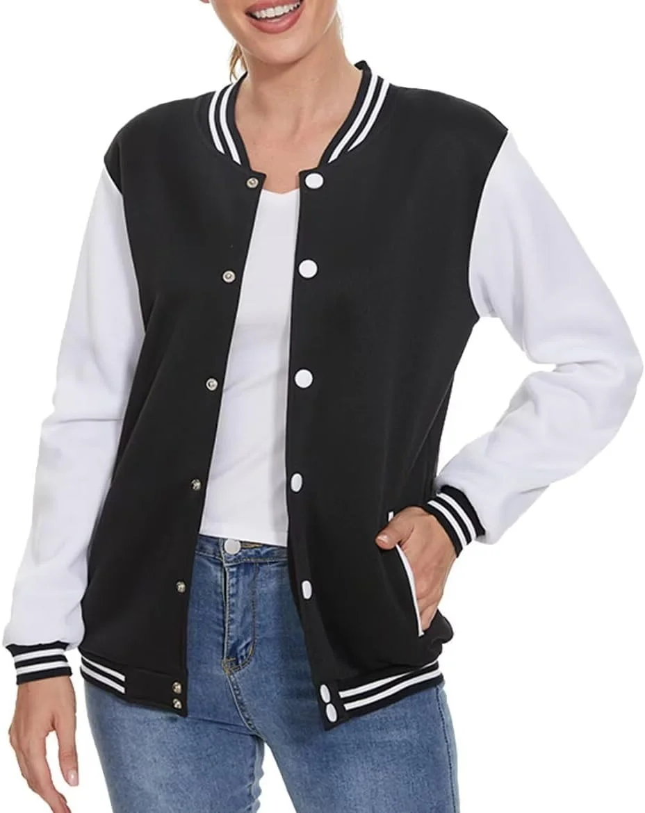 کت بیسبالی زنانه آستین بلند آستین بلند آستین بلند مدل ACEFAST INC